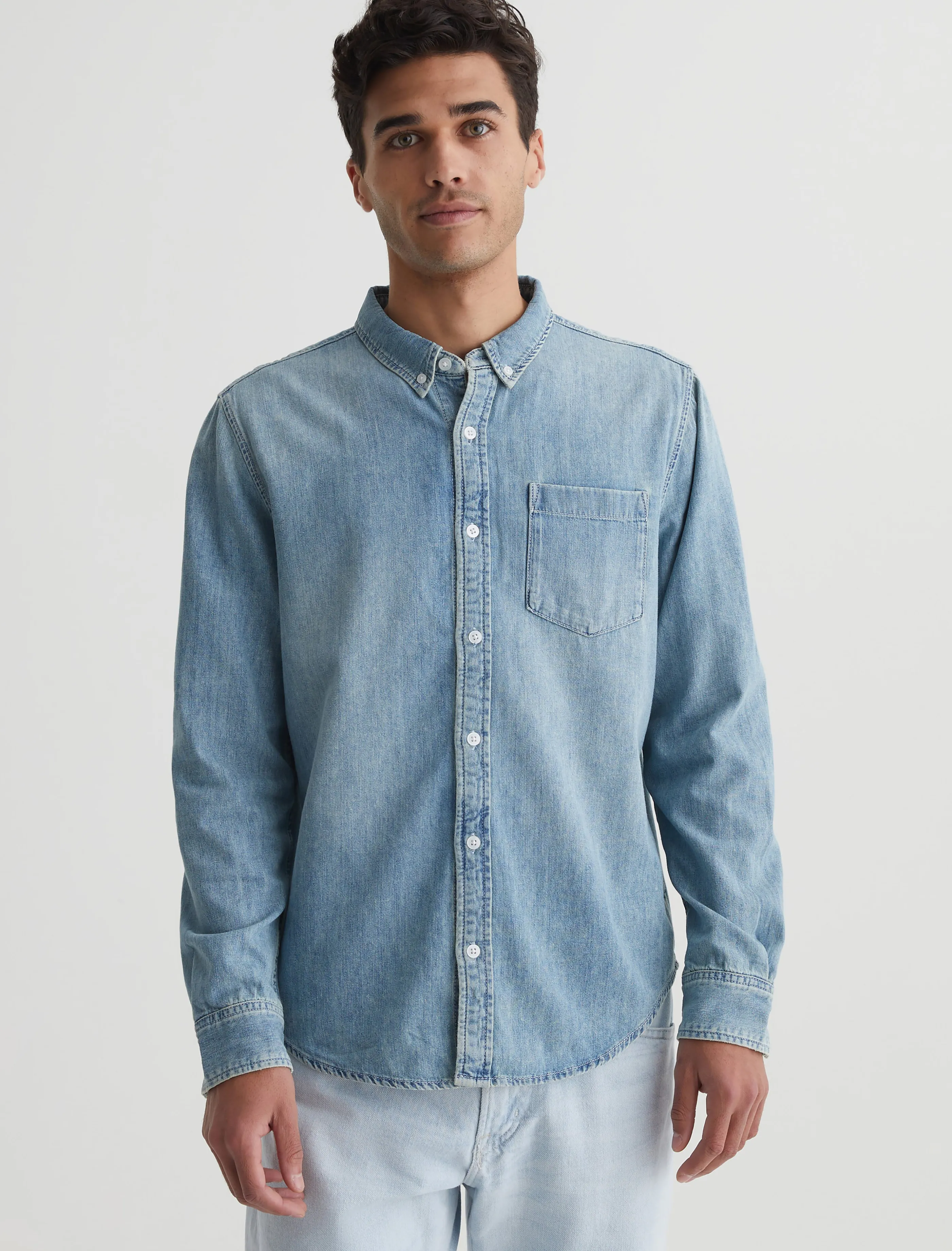 AG Jeans Aiden Classic Shirt Caveat Clearance