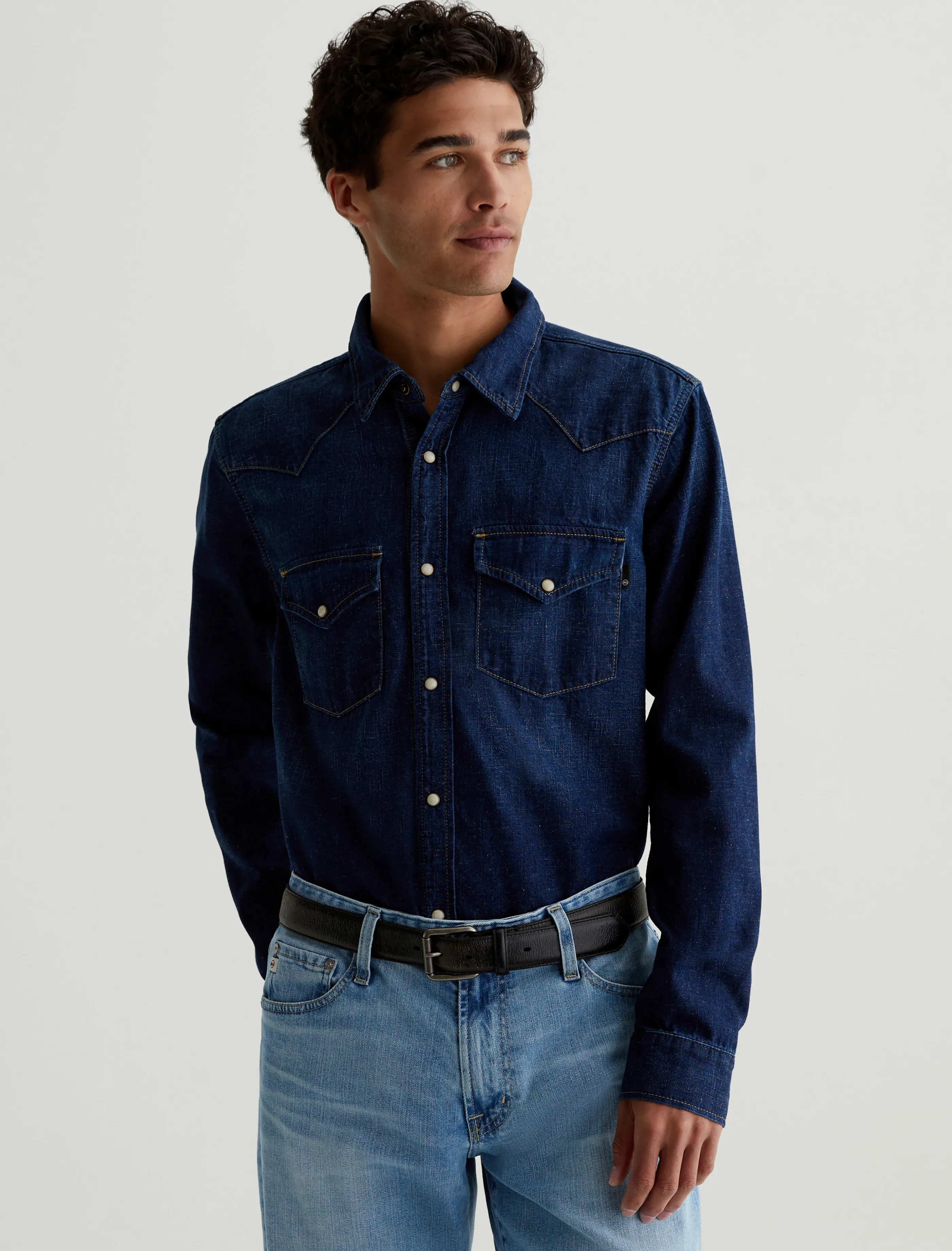 AG Jeans Aiden Western Shirt Tactile Cheap