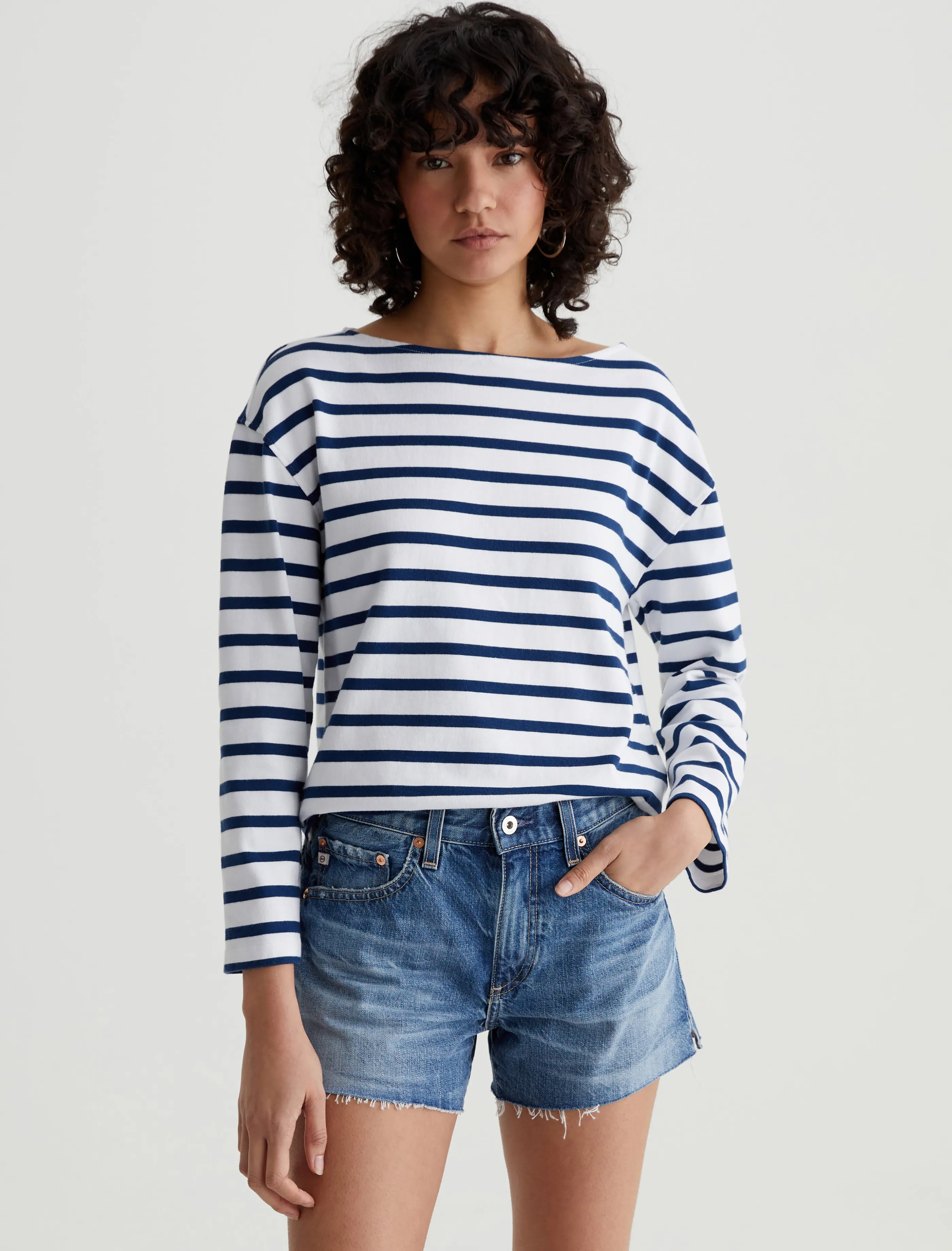 AG Jeans Annie True White/Navy Best