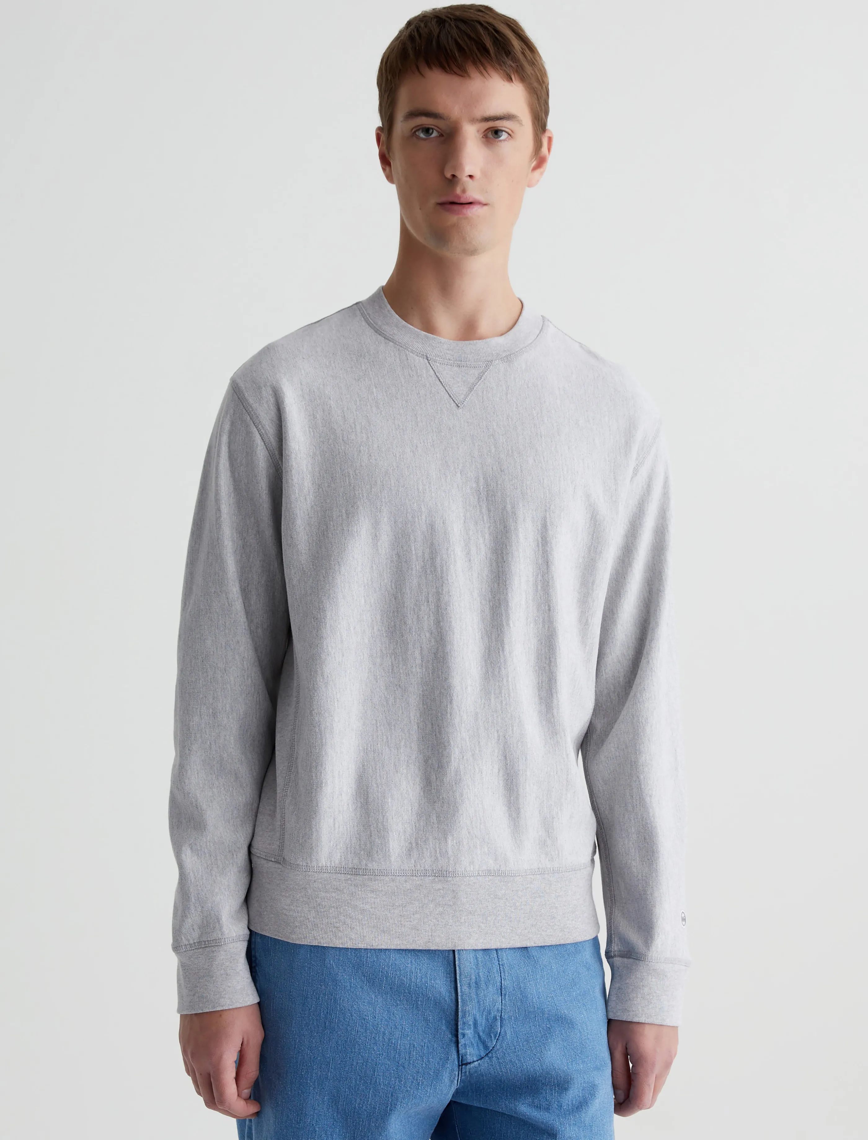 AG Jeans Arc Panelled Sweatshirt Heather Grey Sale