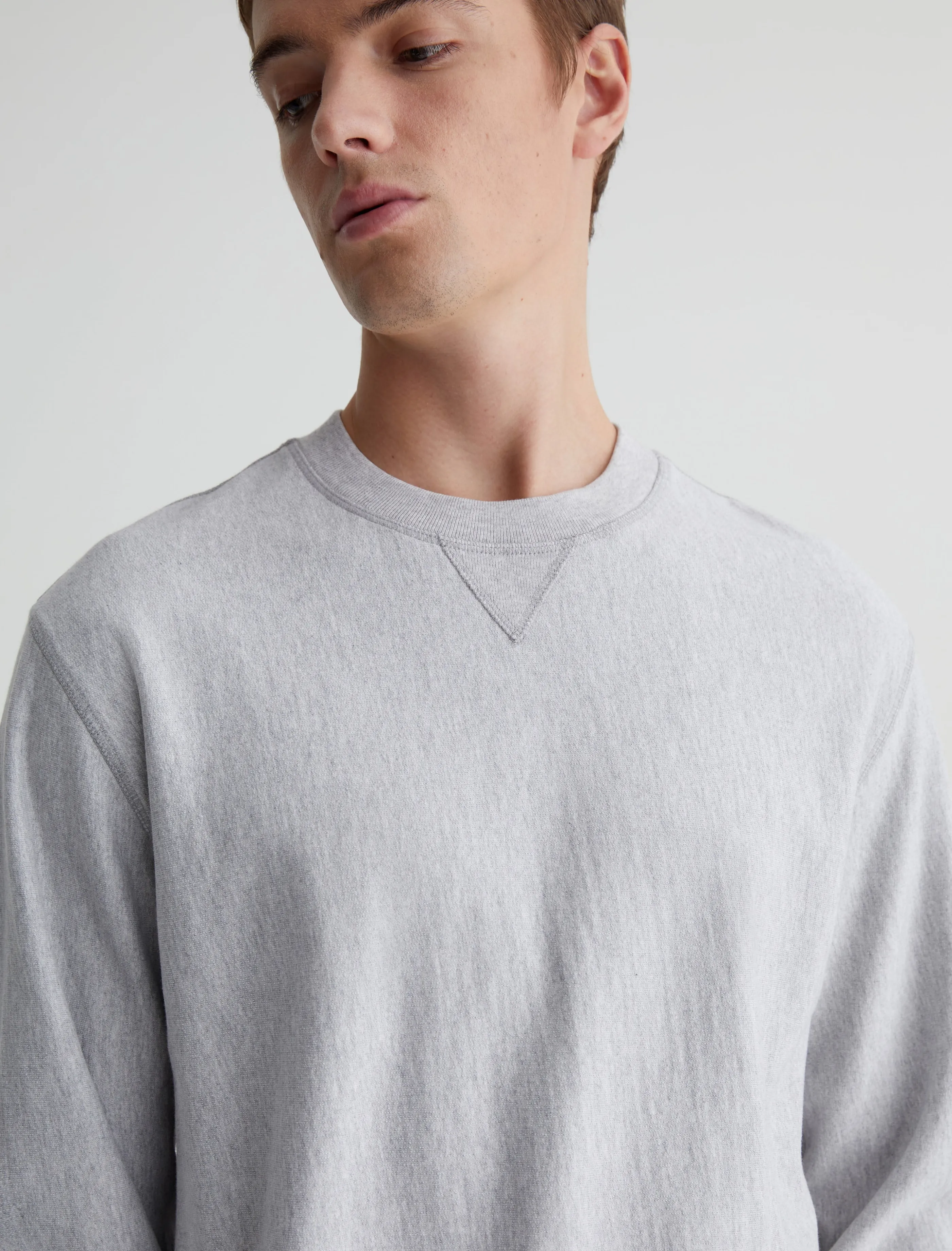 AG Jeans Arc Panelled Sweatshirt Heather Grey Sale