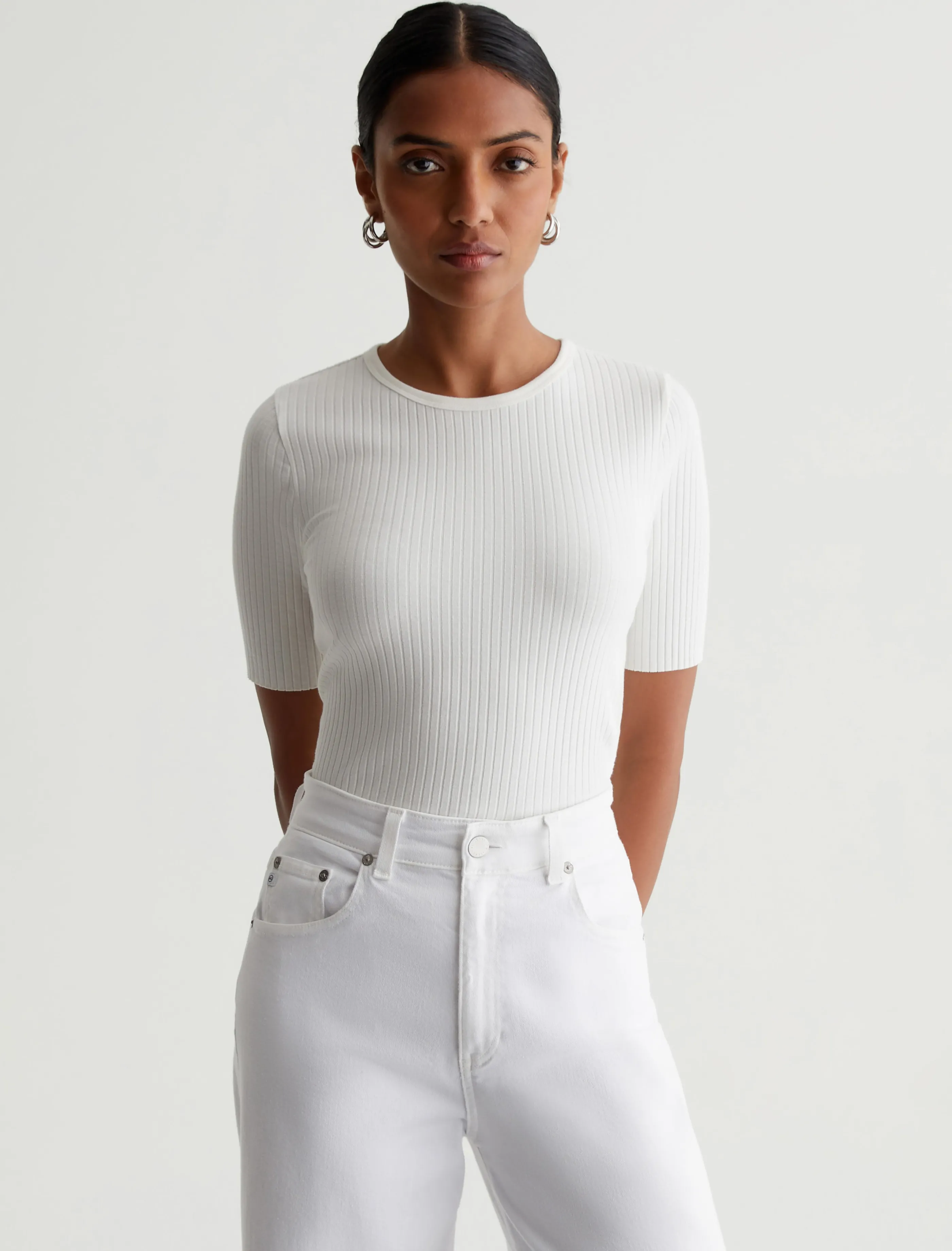 AG Jeans Astley Top Ex-White New