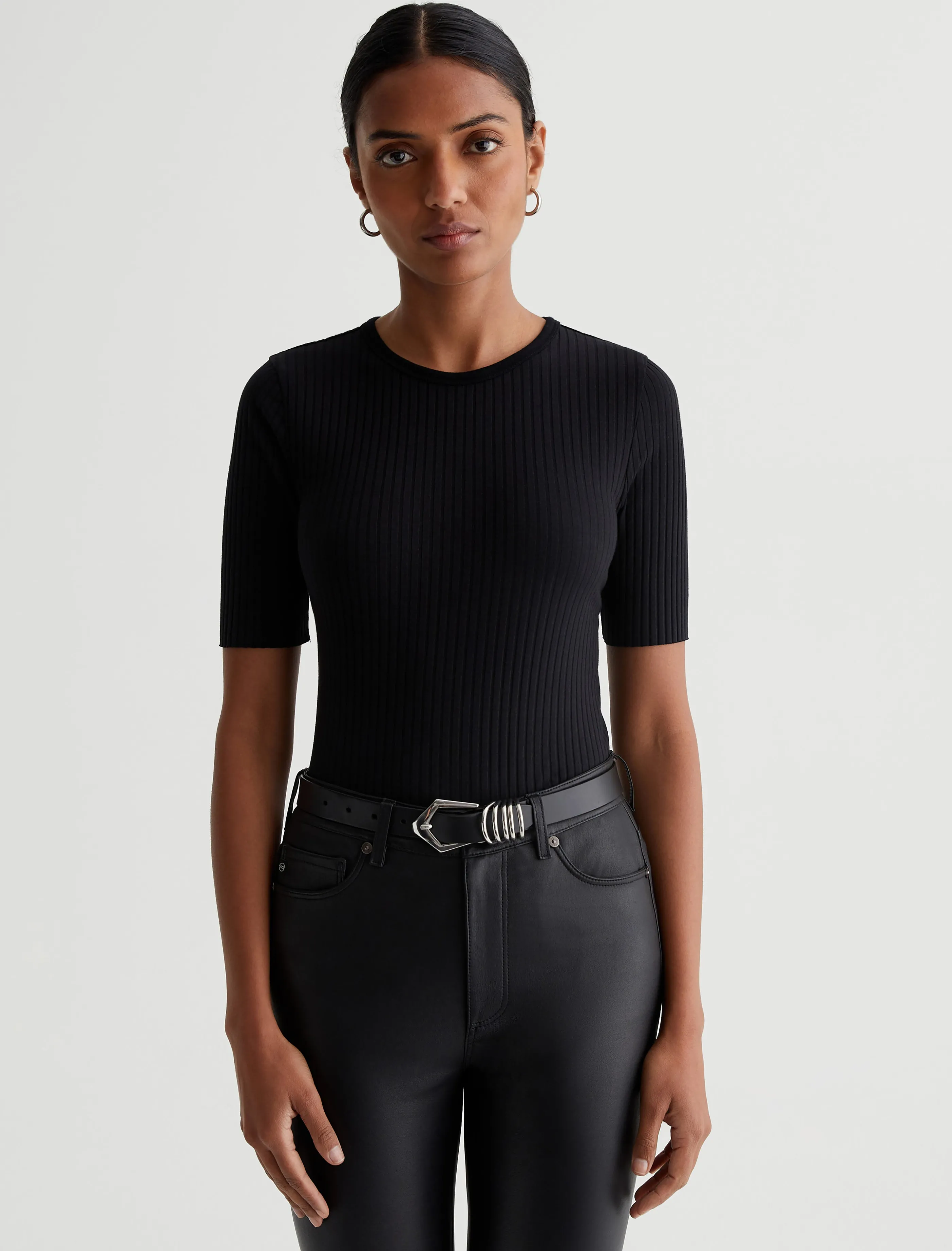 AG Jeans Astley Top True Black Best Sale