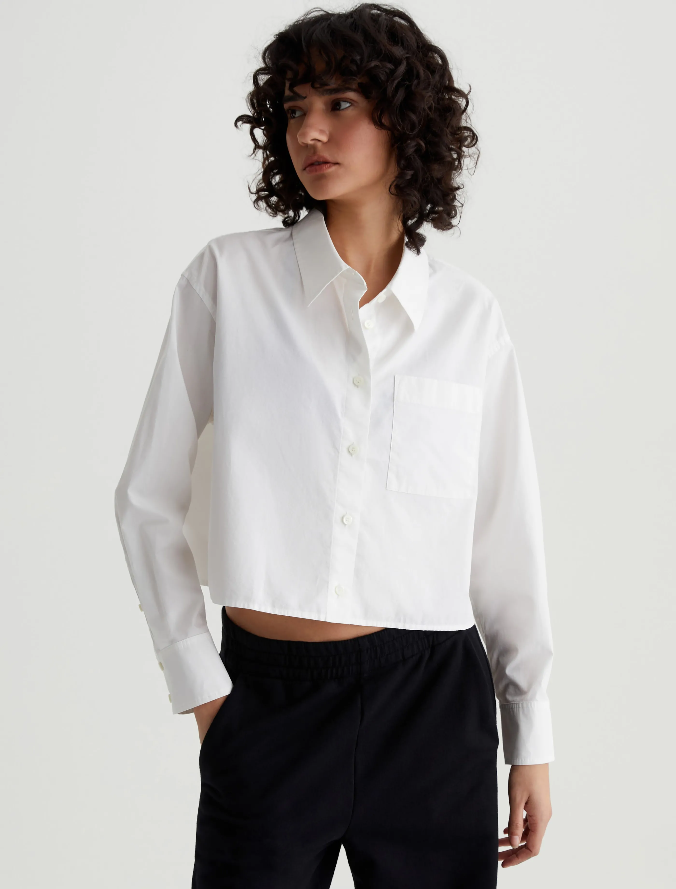 AG Jeans Aubrey Shirt Pearl White Hot