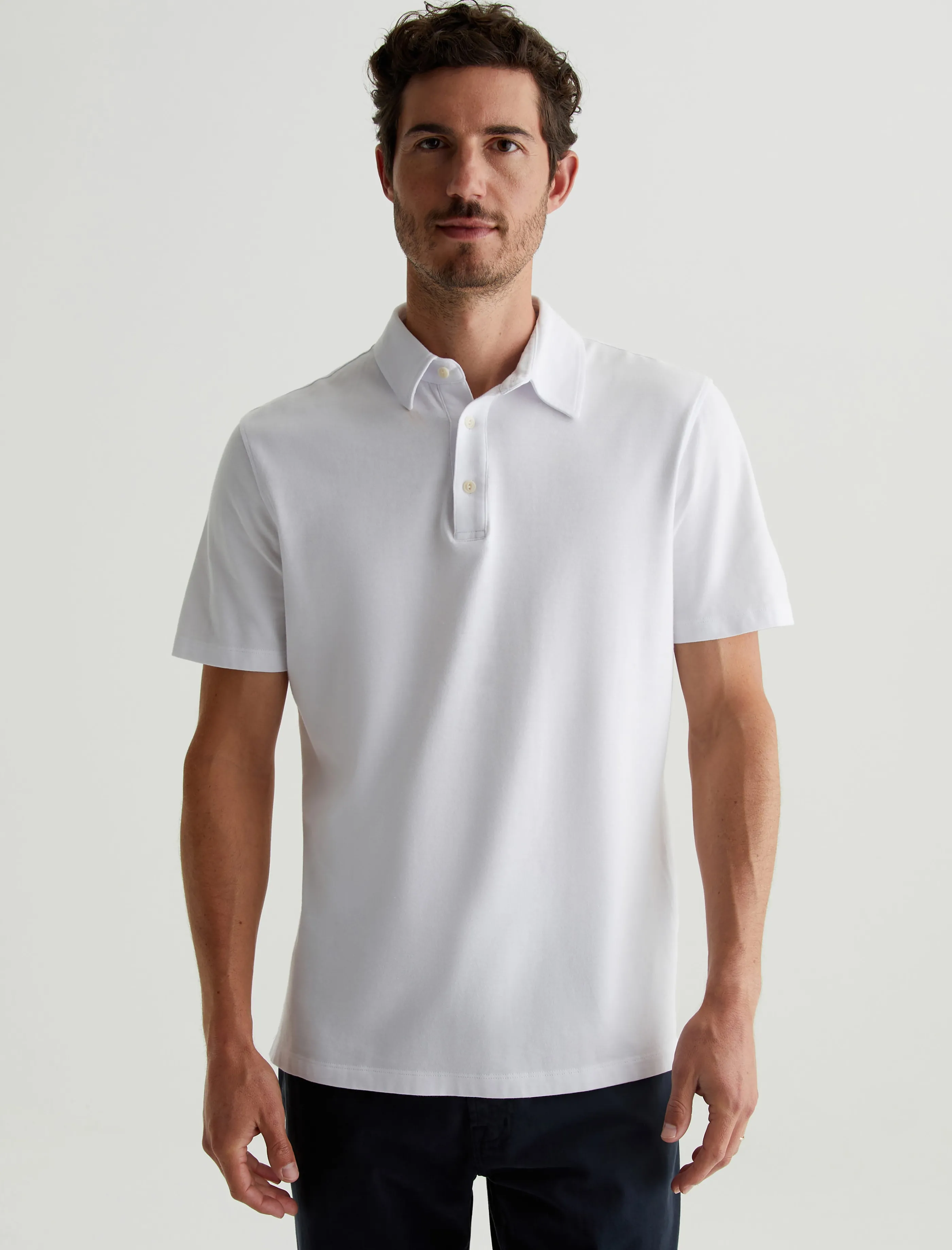 AG Jeans Bryce Polo True White Cheap