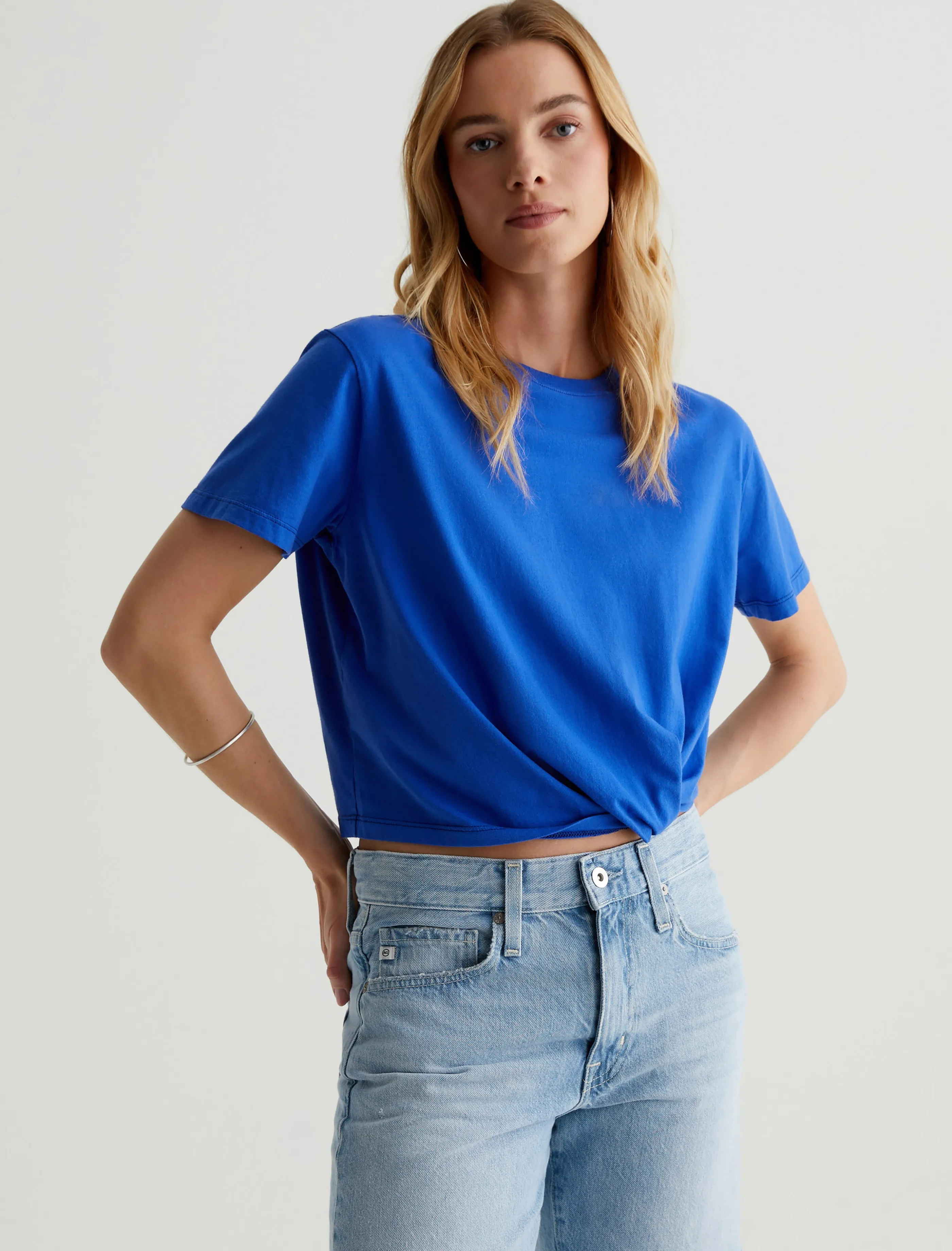 AG Jeans Ciara Tee Electric Blue Best