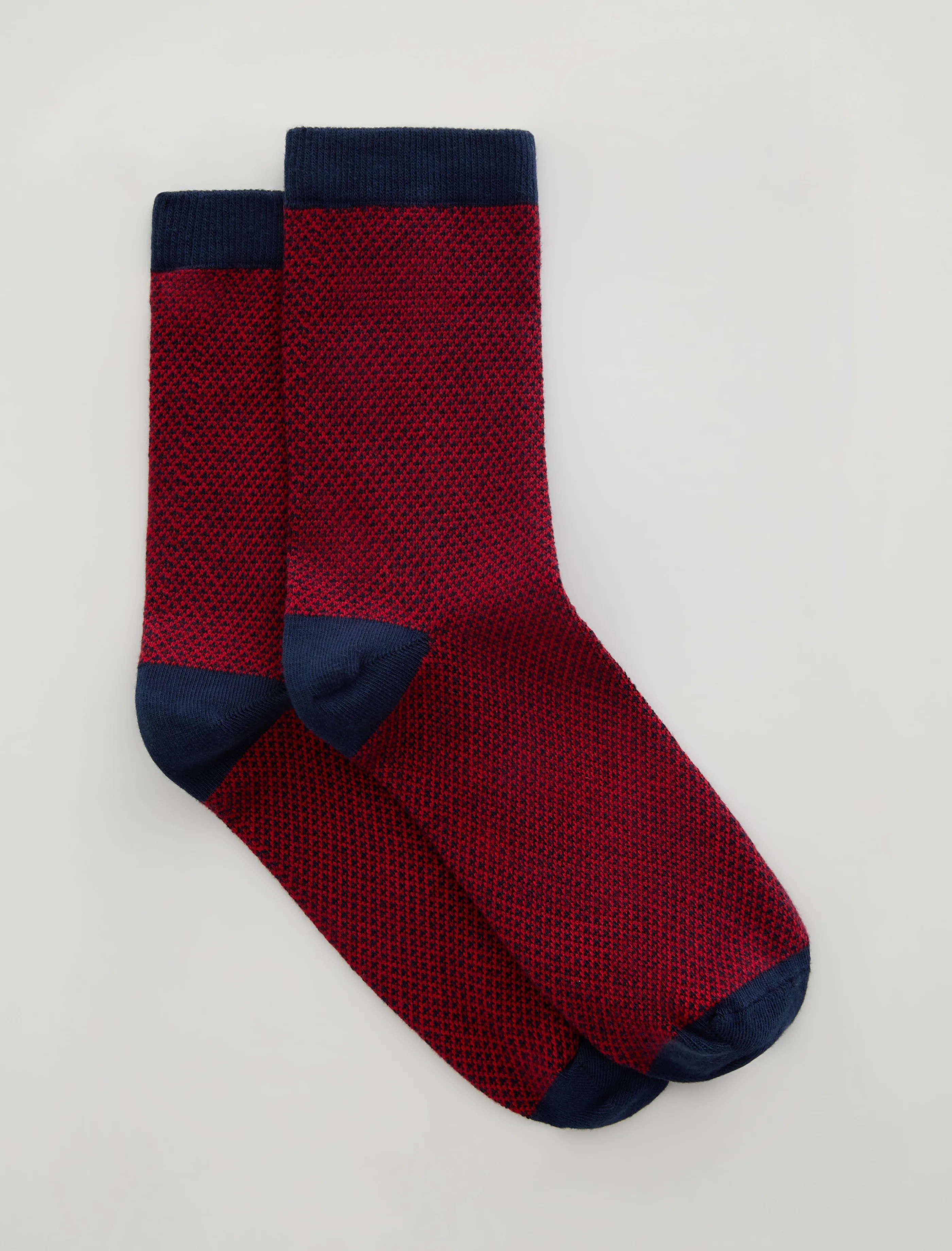 AG Jeans Crew Sock Check True Red Multi Shop