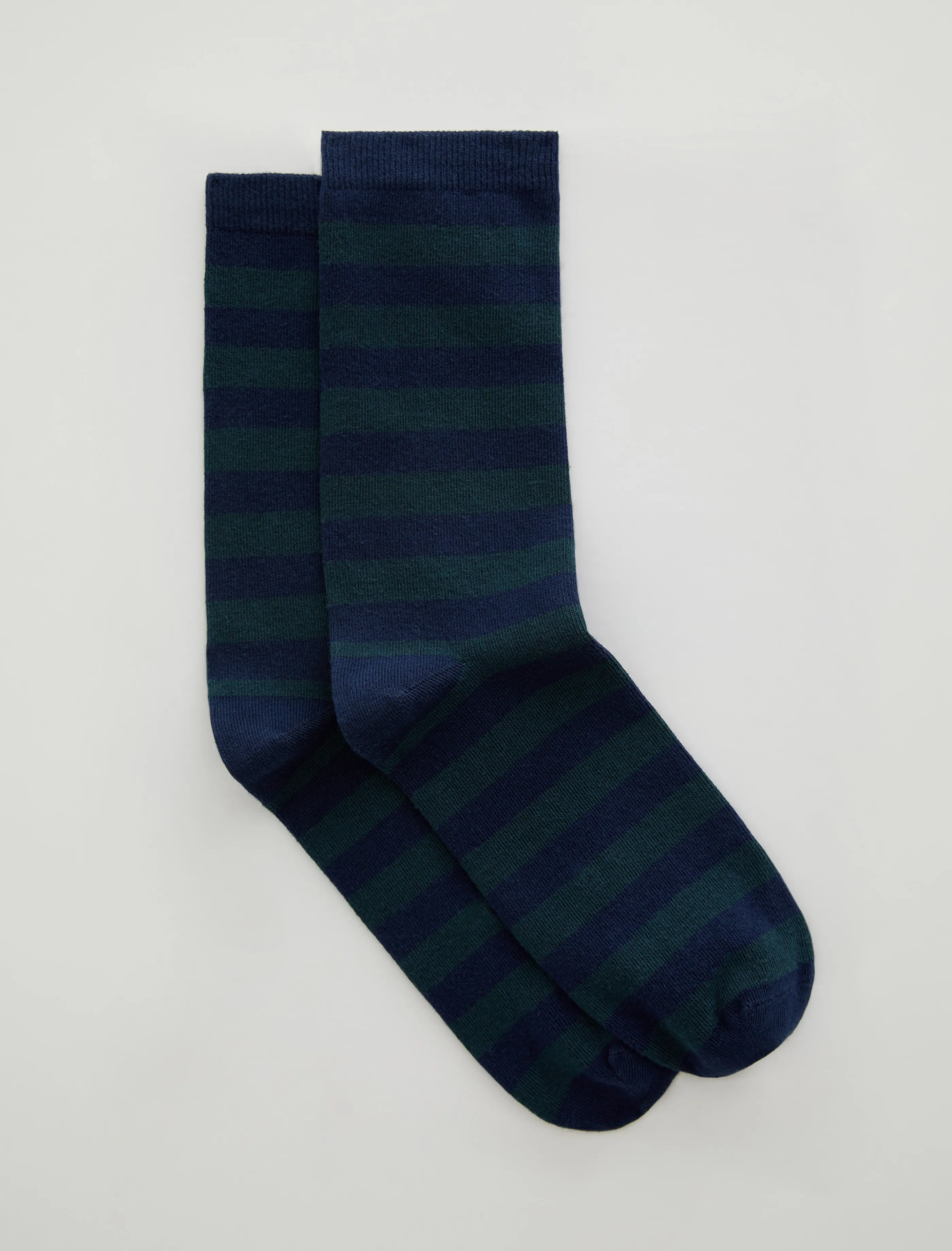 AG Jeans Crew Sock 9 Stripe Aegean Sea Multi New