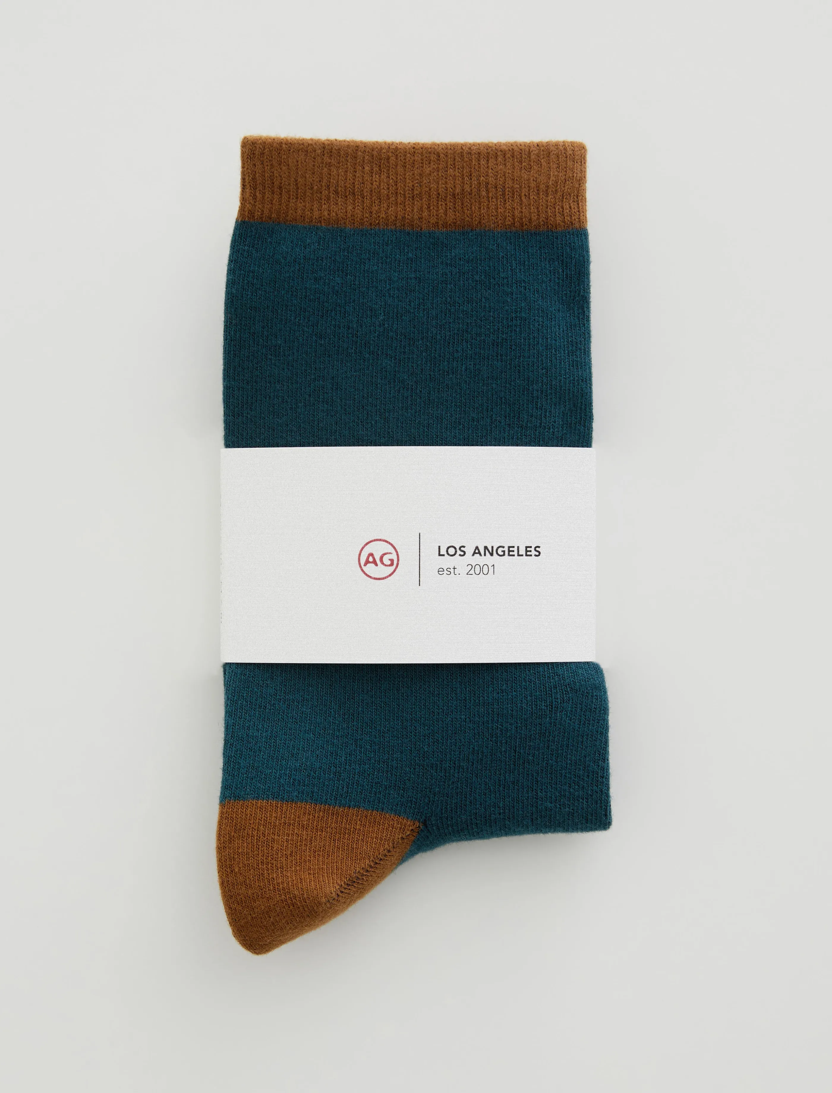 AG Jeans Crew Sock Block Gold Green Multi Sale