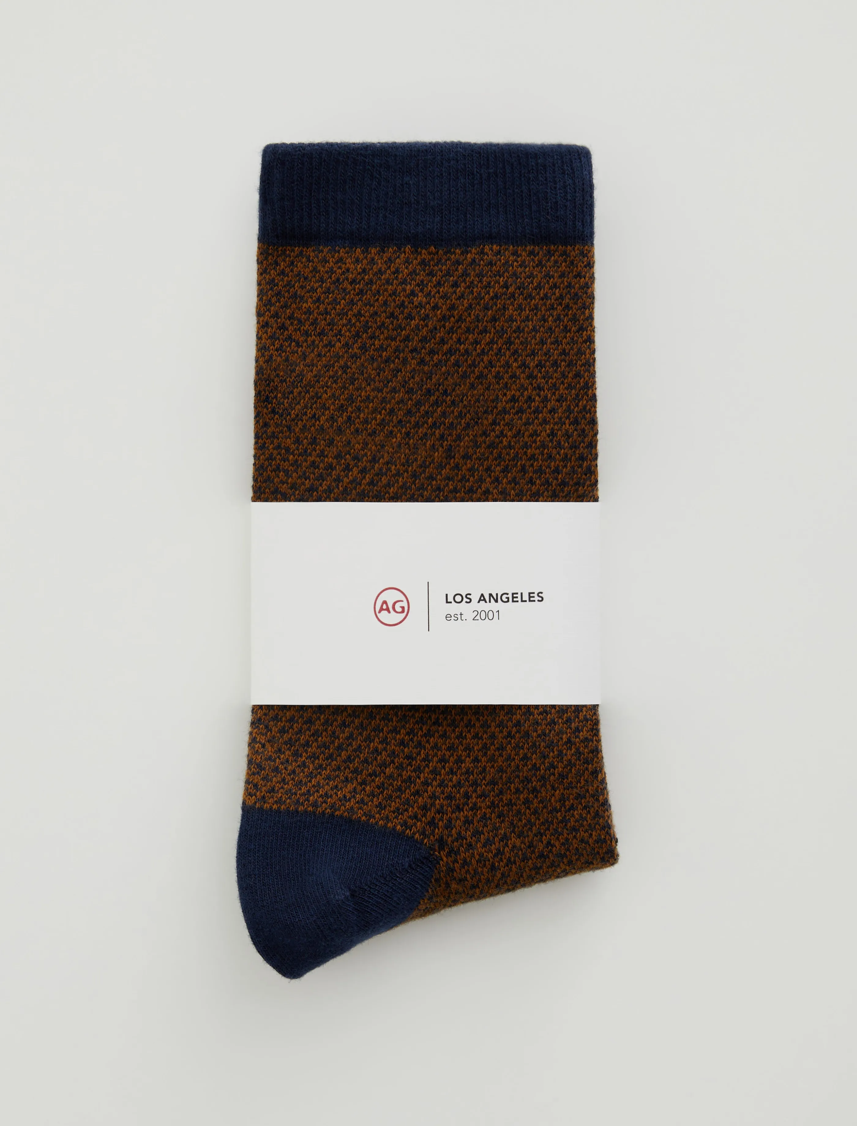 AG Jeans Crew Sock Check Roasted Seed Multi New