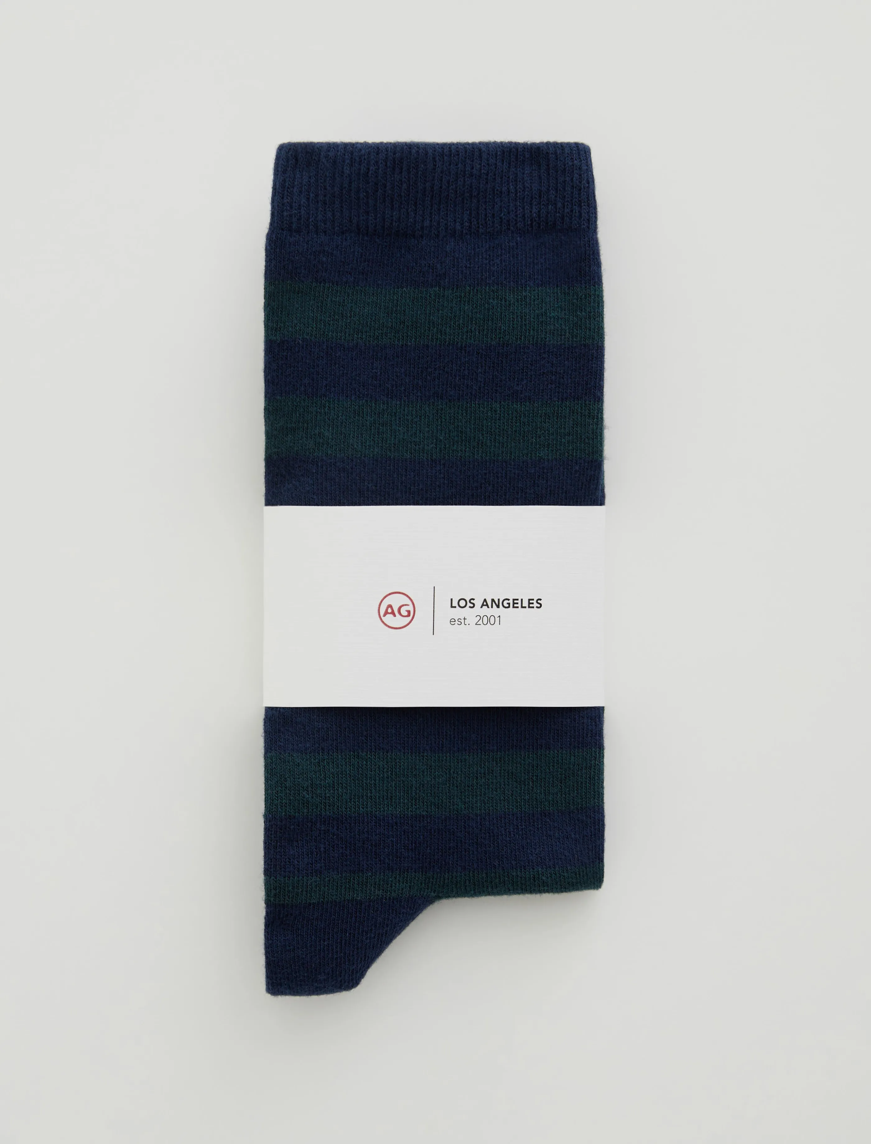 AG Jeans Crew Sock 9 Stripe Aegean Sea Multi New