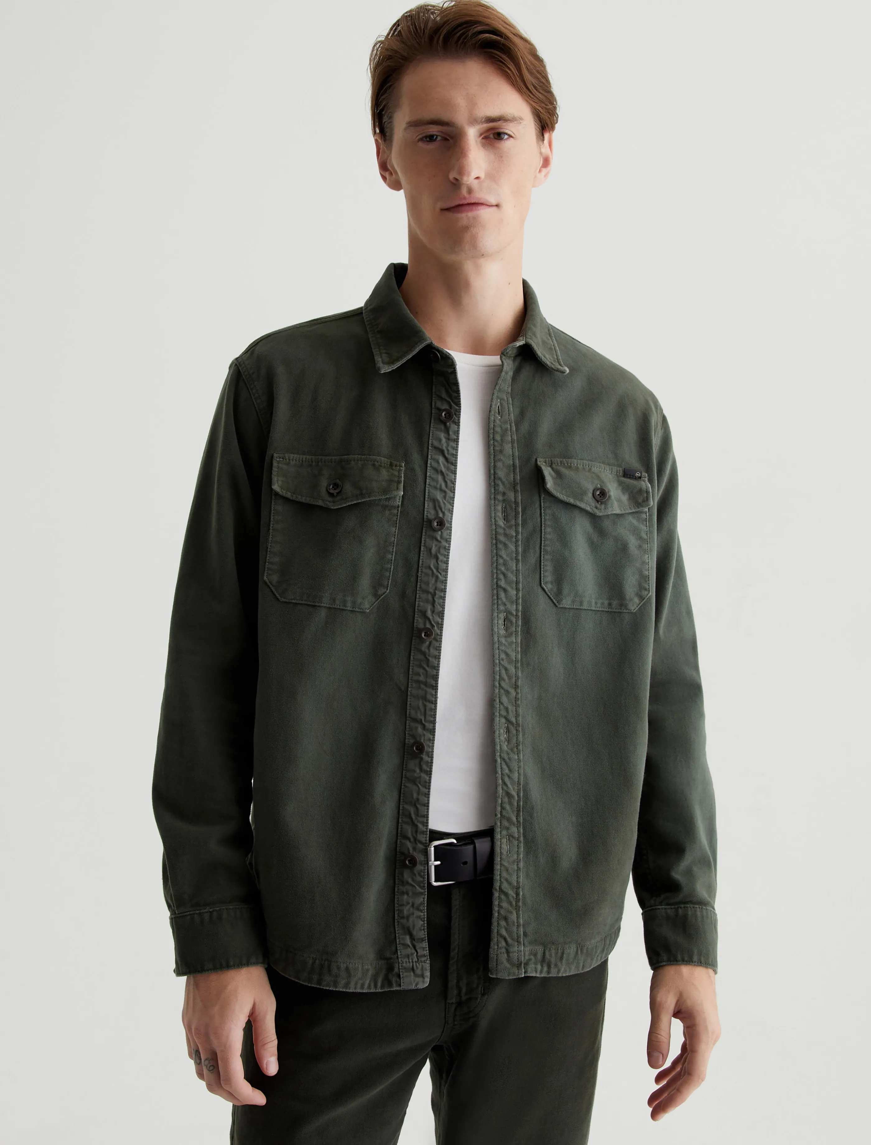 AG Jeans Elias Shirt Jacket Sulfur Forest Moss Online