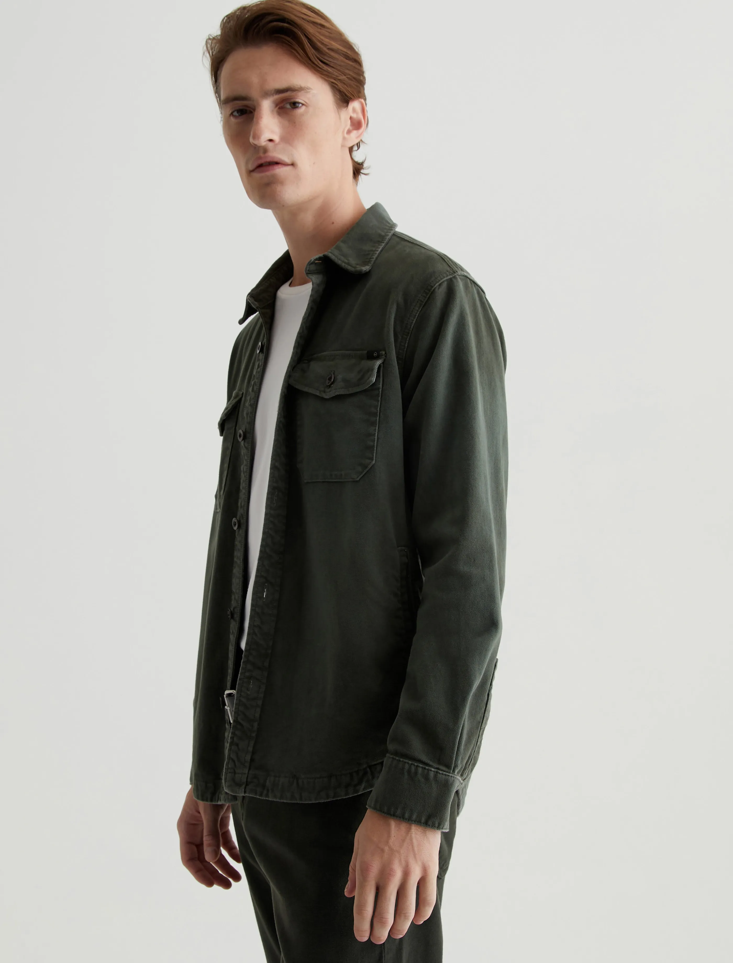 AG Jeans Elias Shirt Jacket Sulfur Forest Moss Online