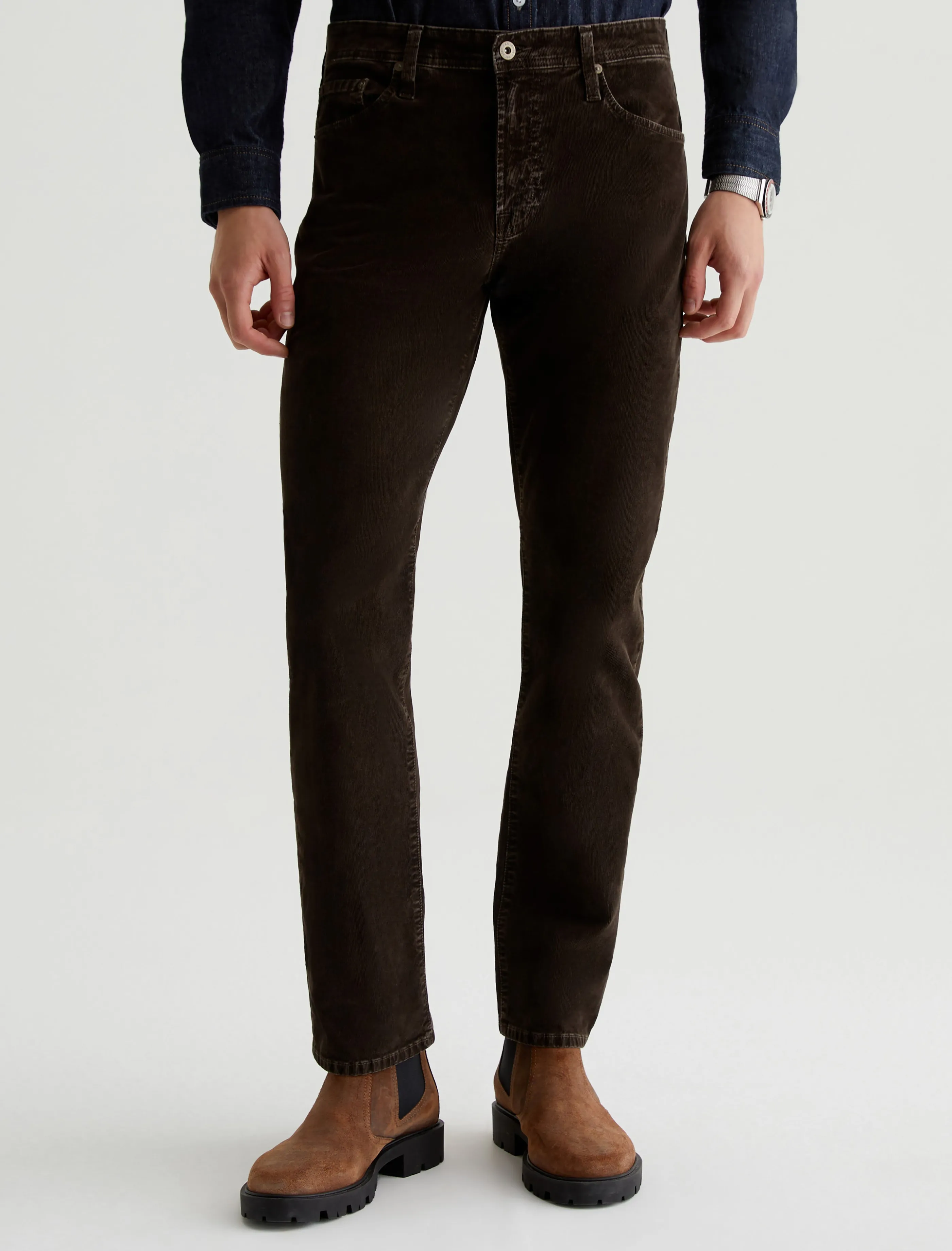 AG Jeans Everett Corduroy Sulfur Deep Woodland Shop