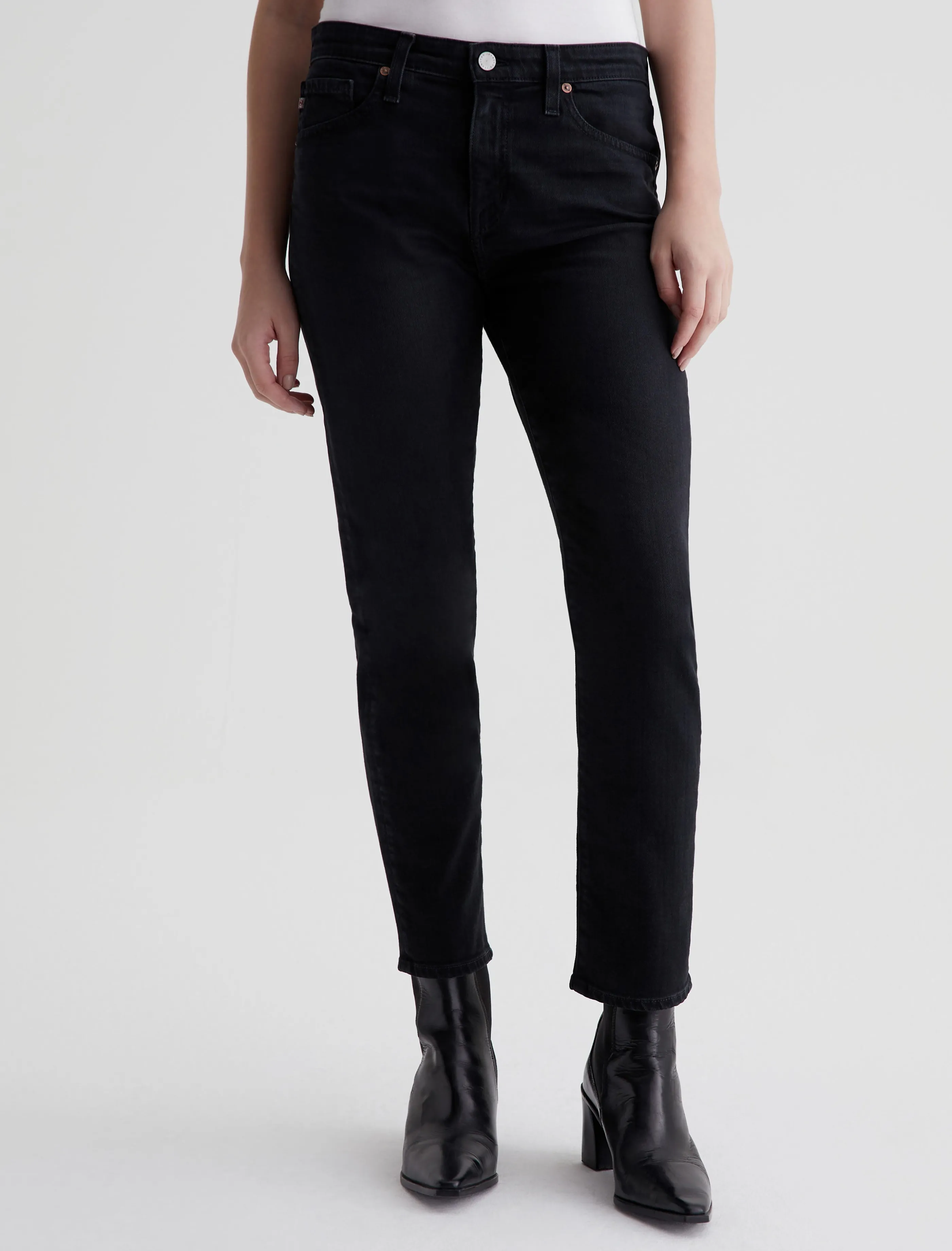 AG Jeans Ex-Boyfriend Slim 7 Years Vintage Onyx Clearance