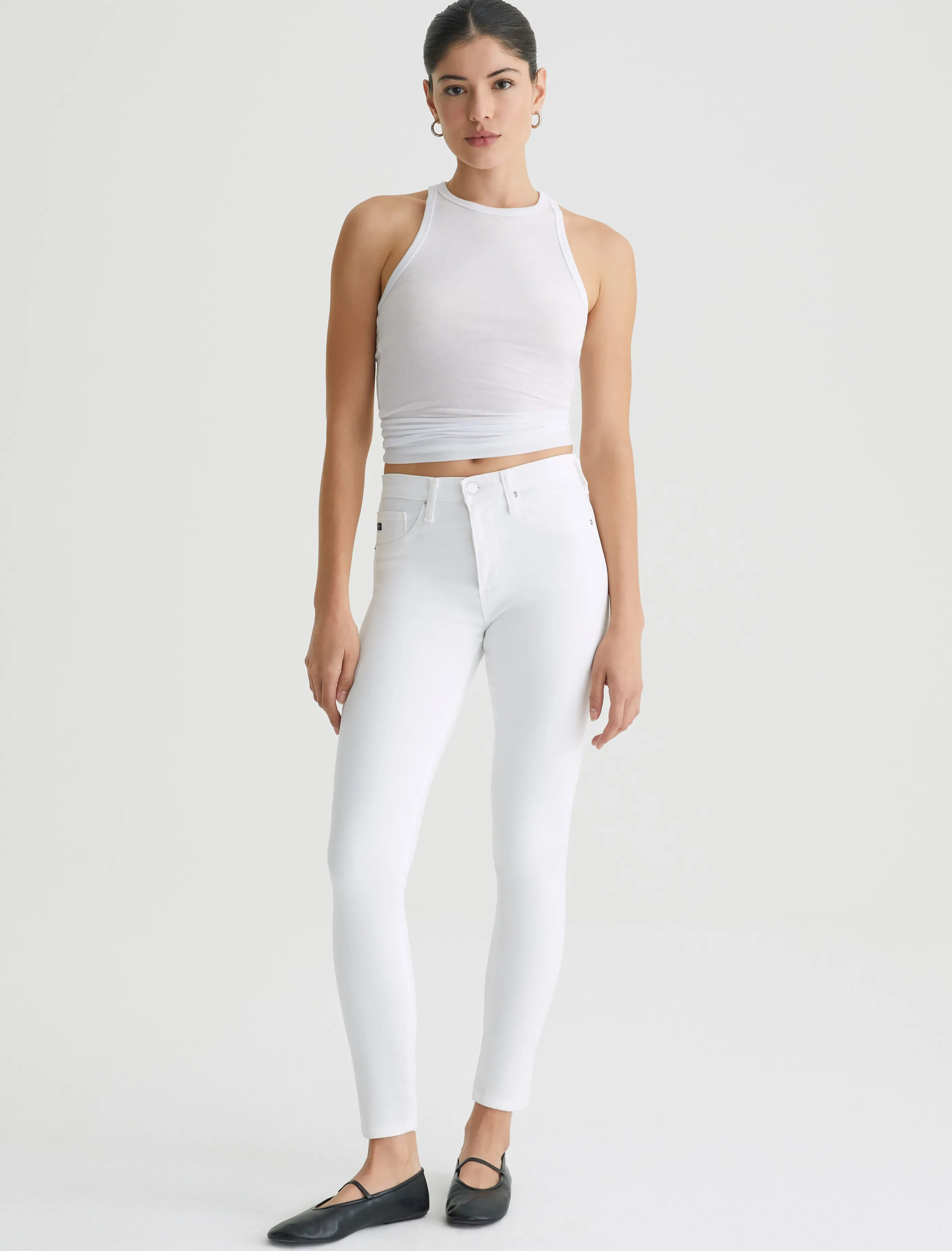 AG Jeans Farrah Ankle Seamless White Best Sale