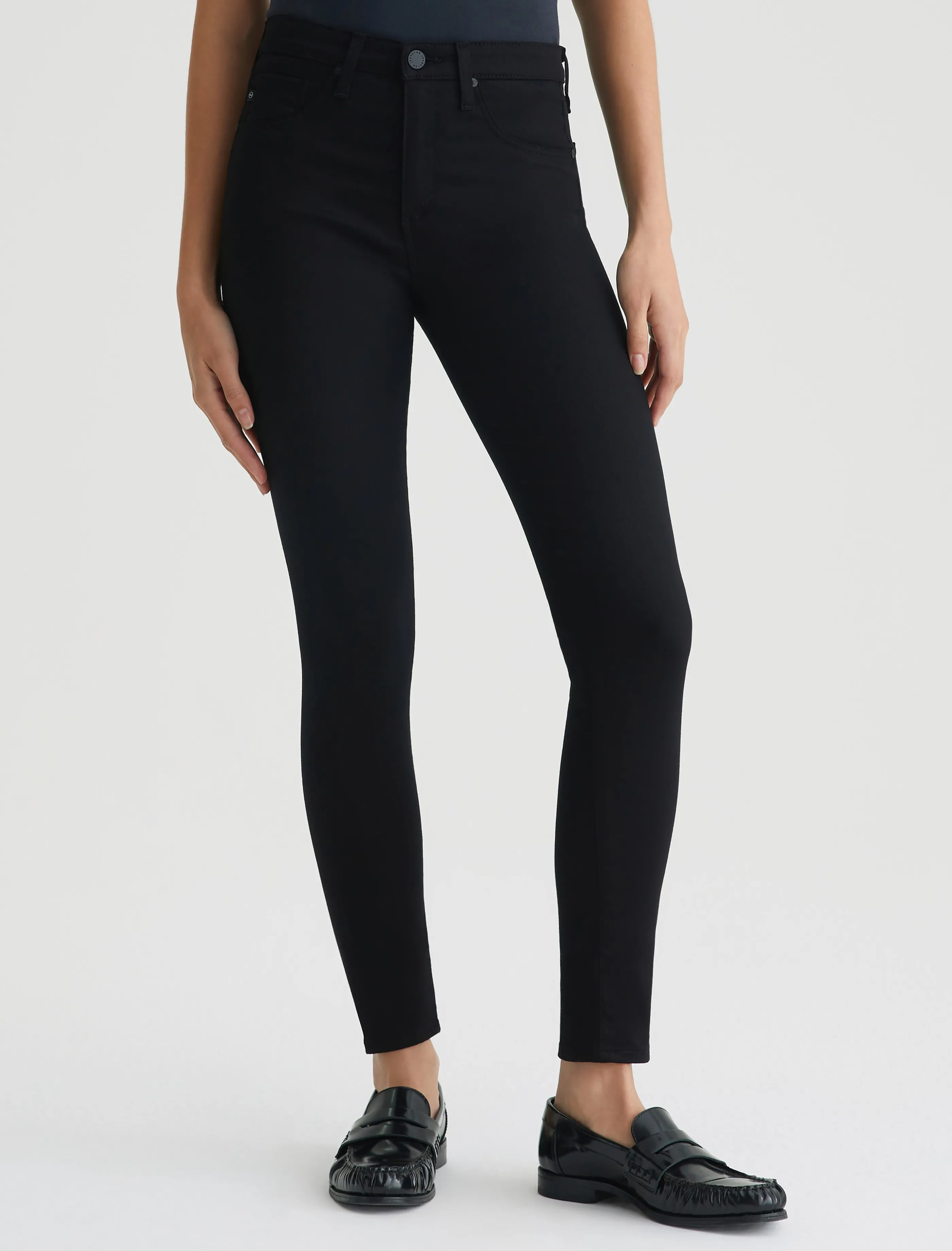 AG Jeans Farrah Ankle Seamless Super Black Sale