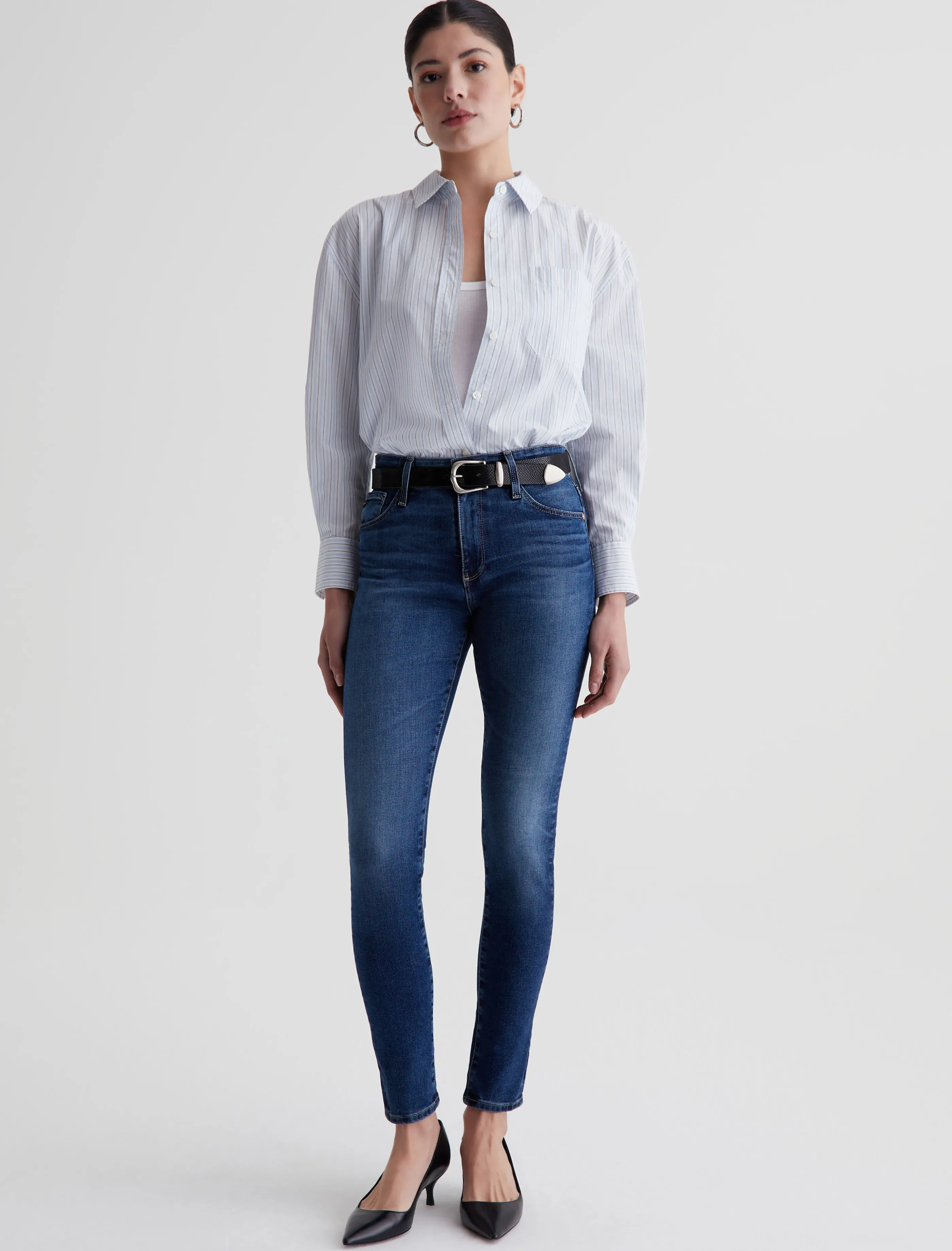 AG Jeans Farrah Skinny Ankle Havana Clearance