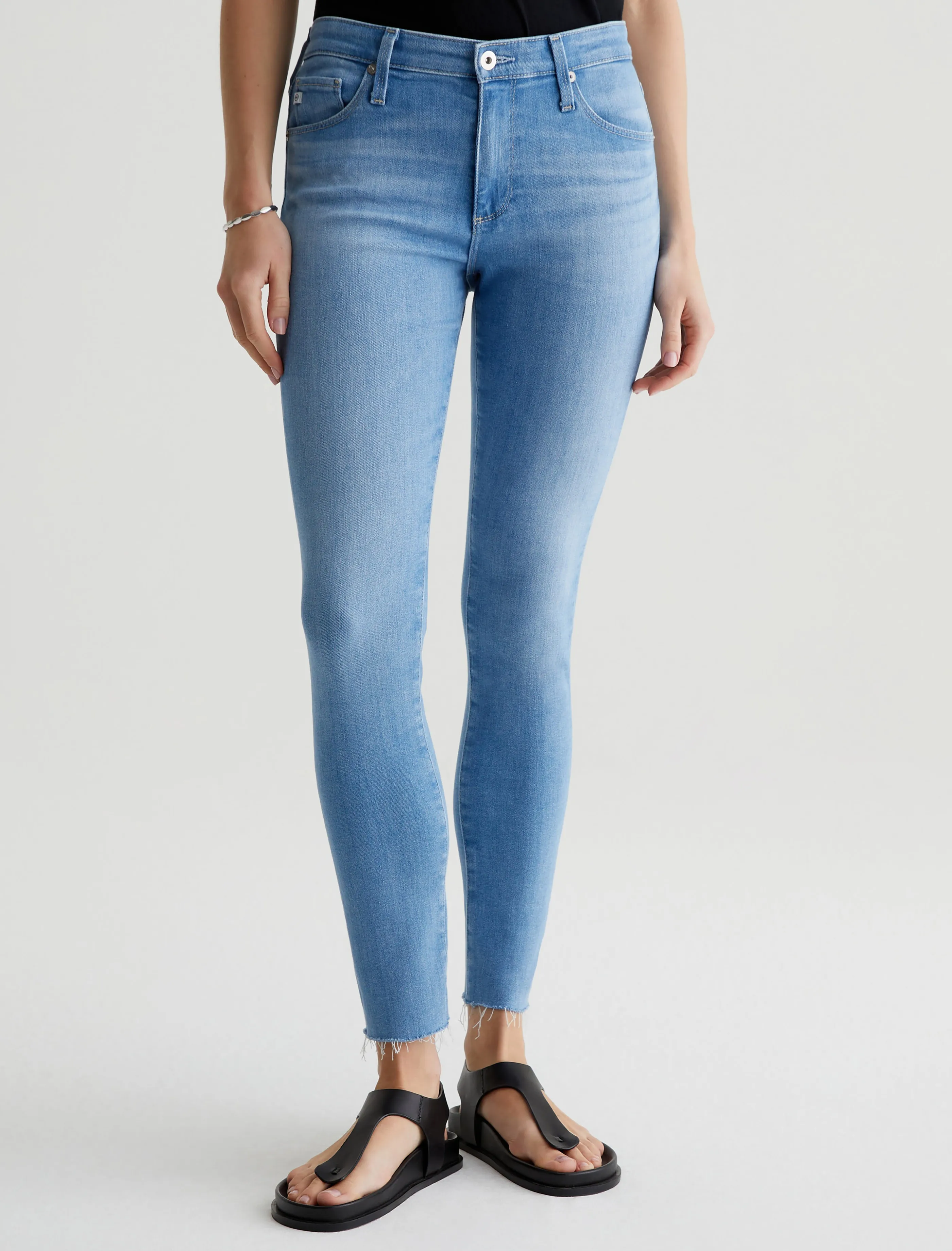 AG Jeans Farrah Skinny Ankle Palm Beach Clearance