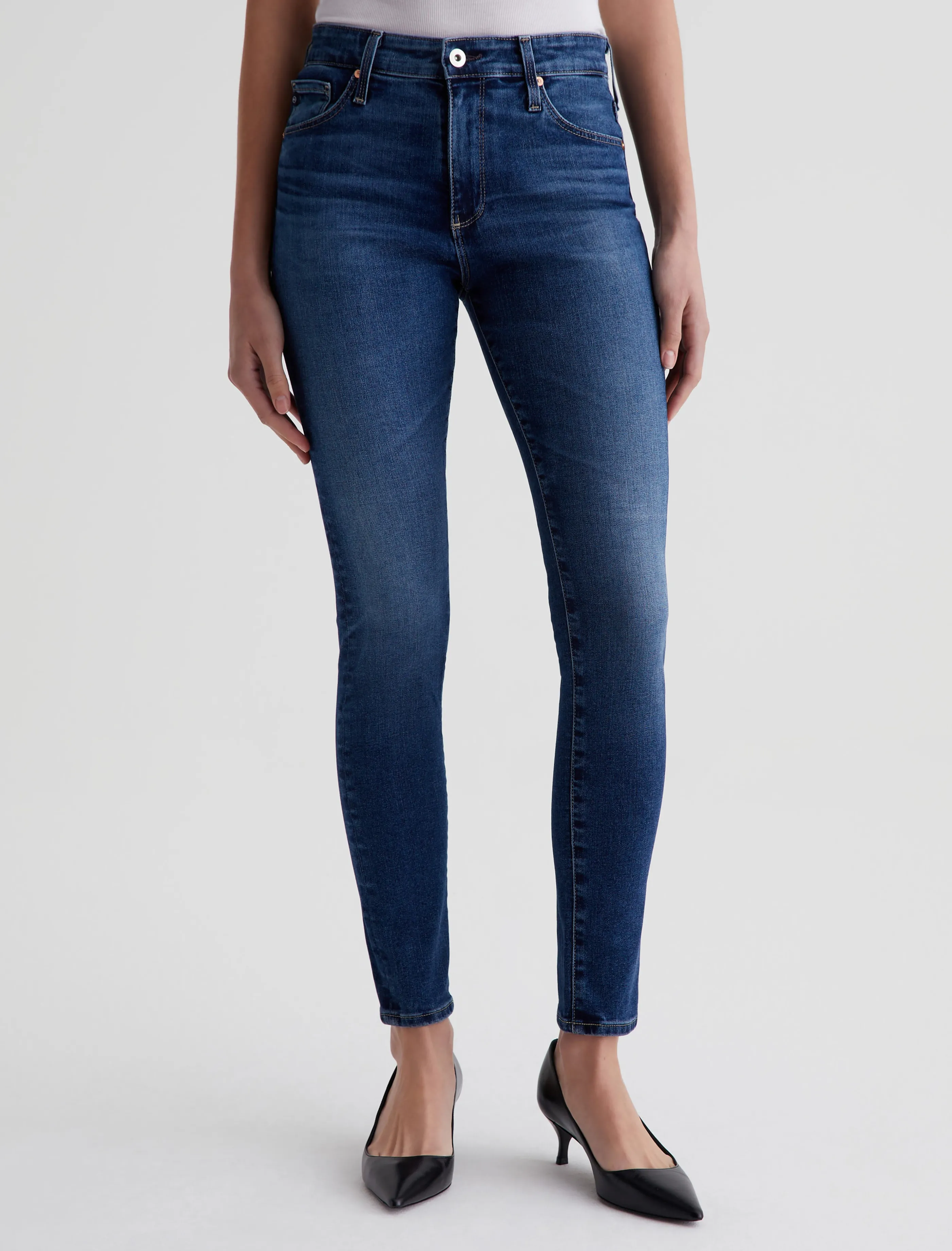 AG Jeans Farrah Skinny Ankle Havana Clearance