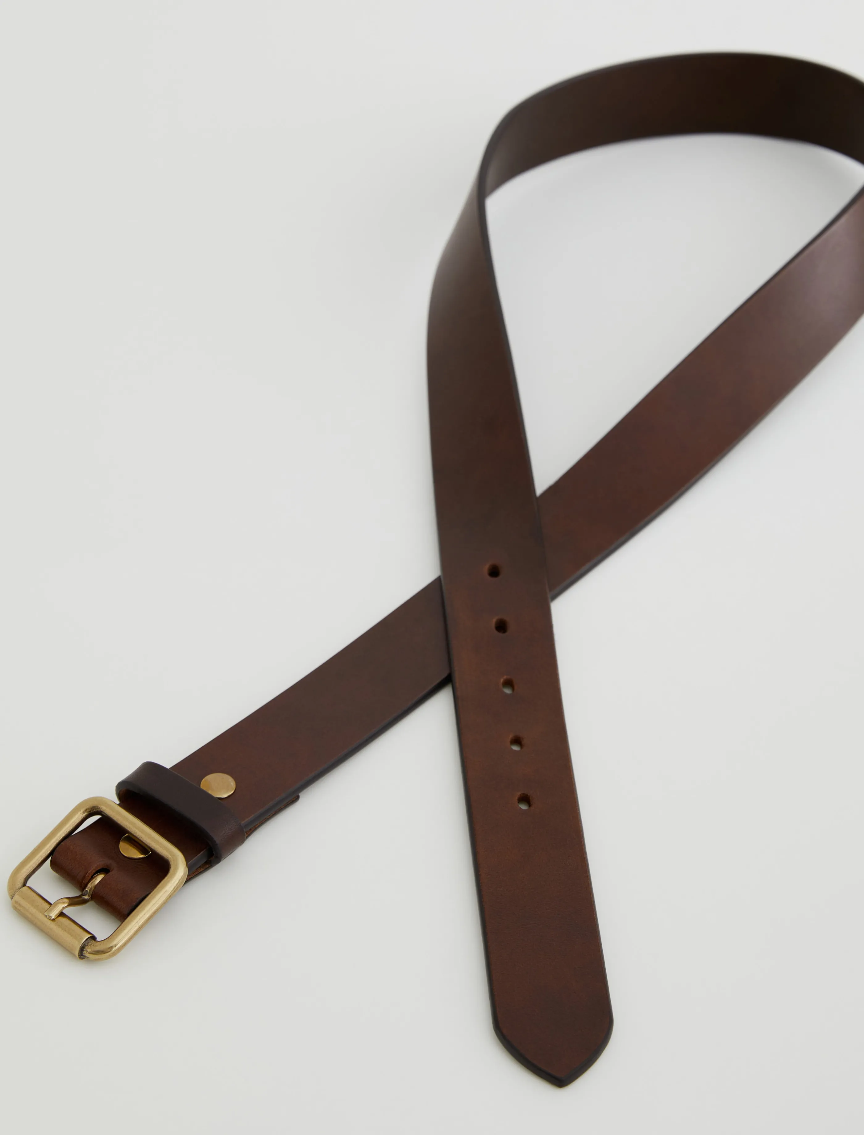 AG Jeans Florence Belt Brown/Brass New