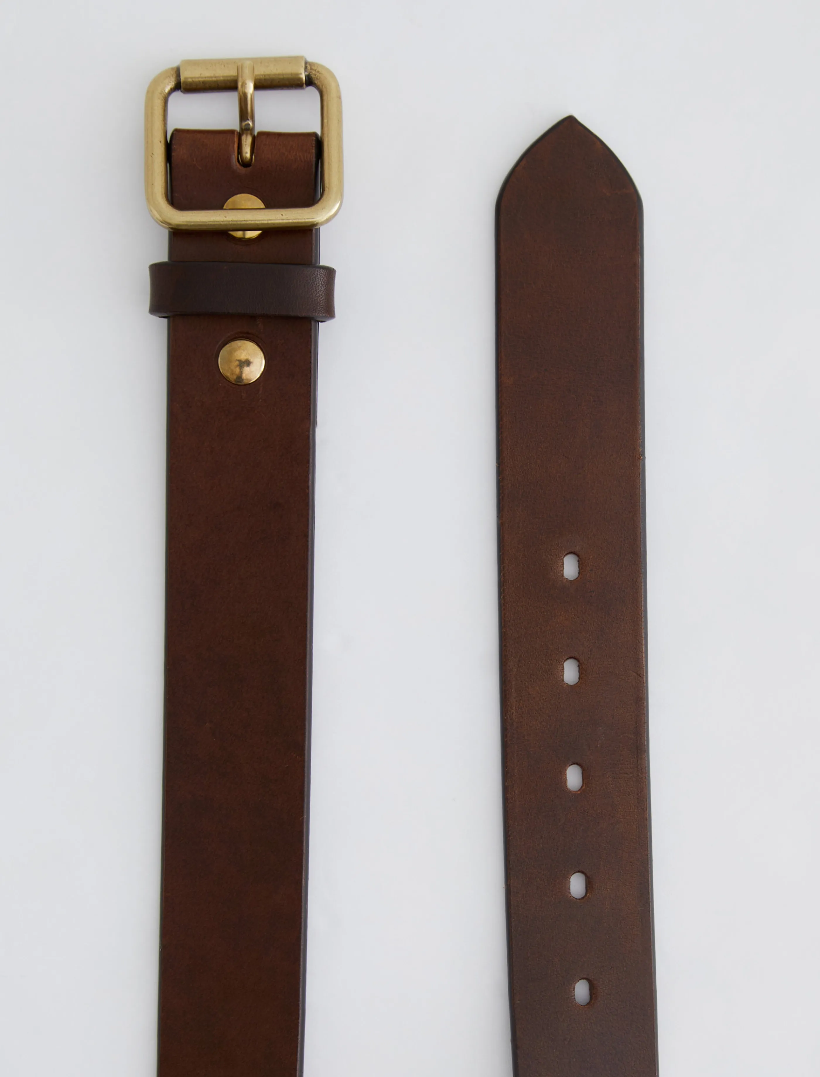 AG Jeans Florence Belt Brown/Brass New