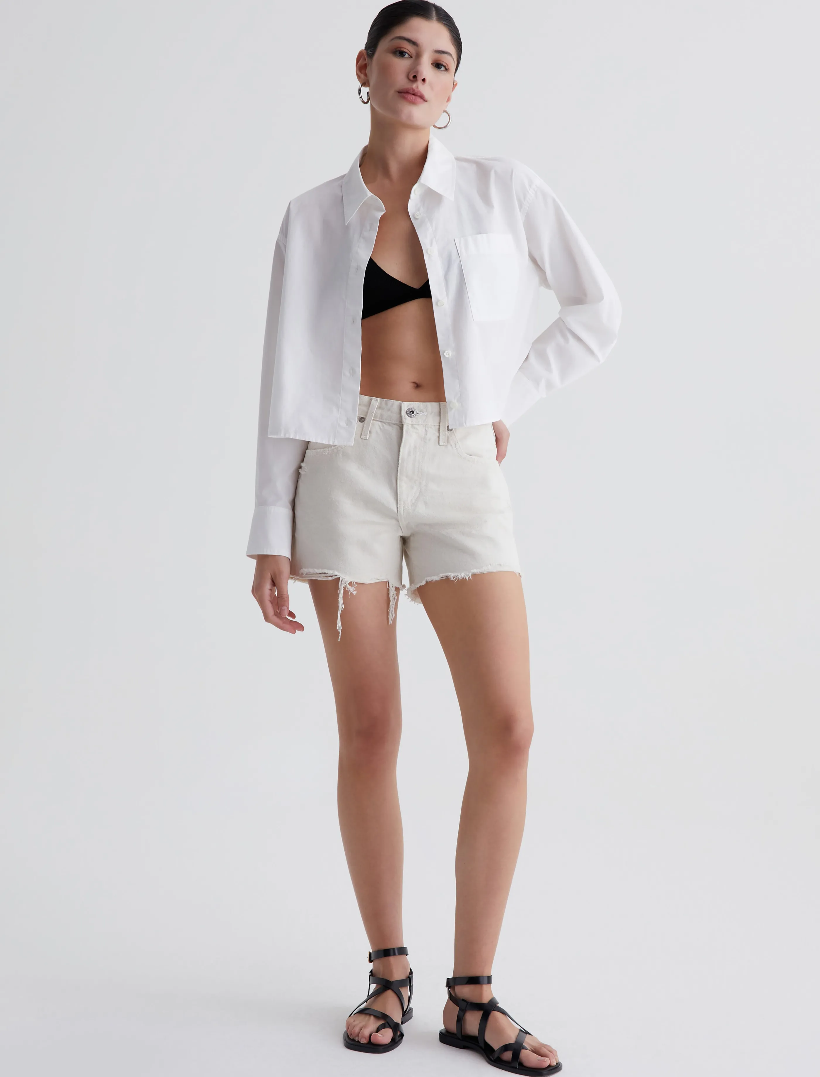 AG Jeans Hailey Cut-Off Short 1 Year Opal Stone Sale