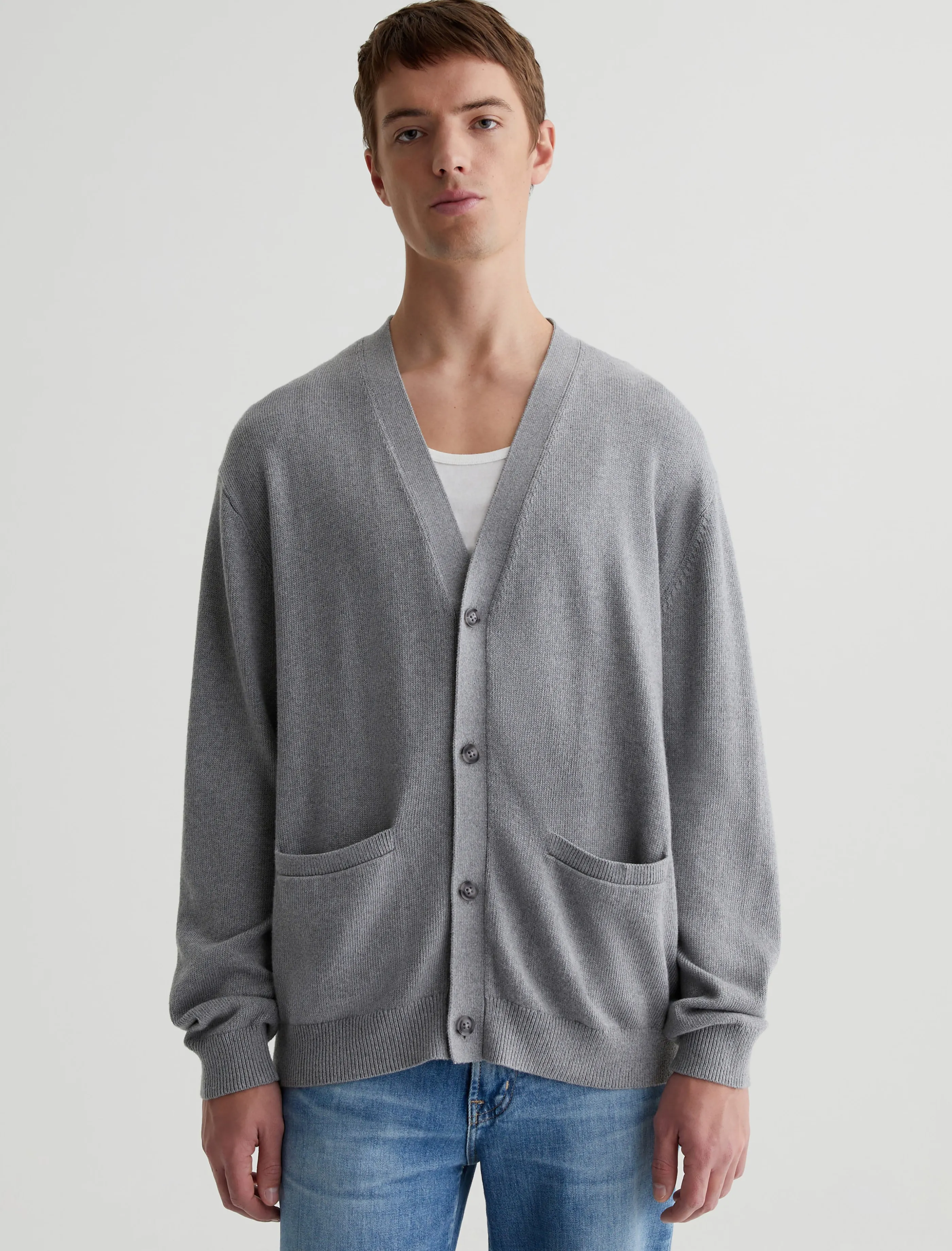 AG Jeans Josiah Cardigan Heather Grey Store