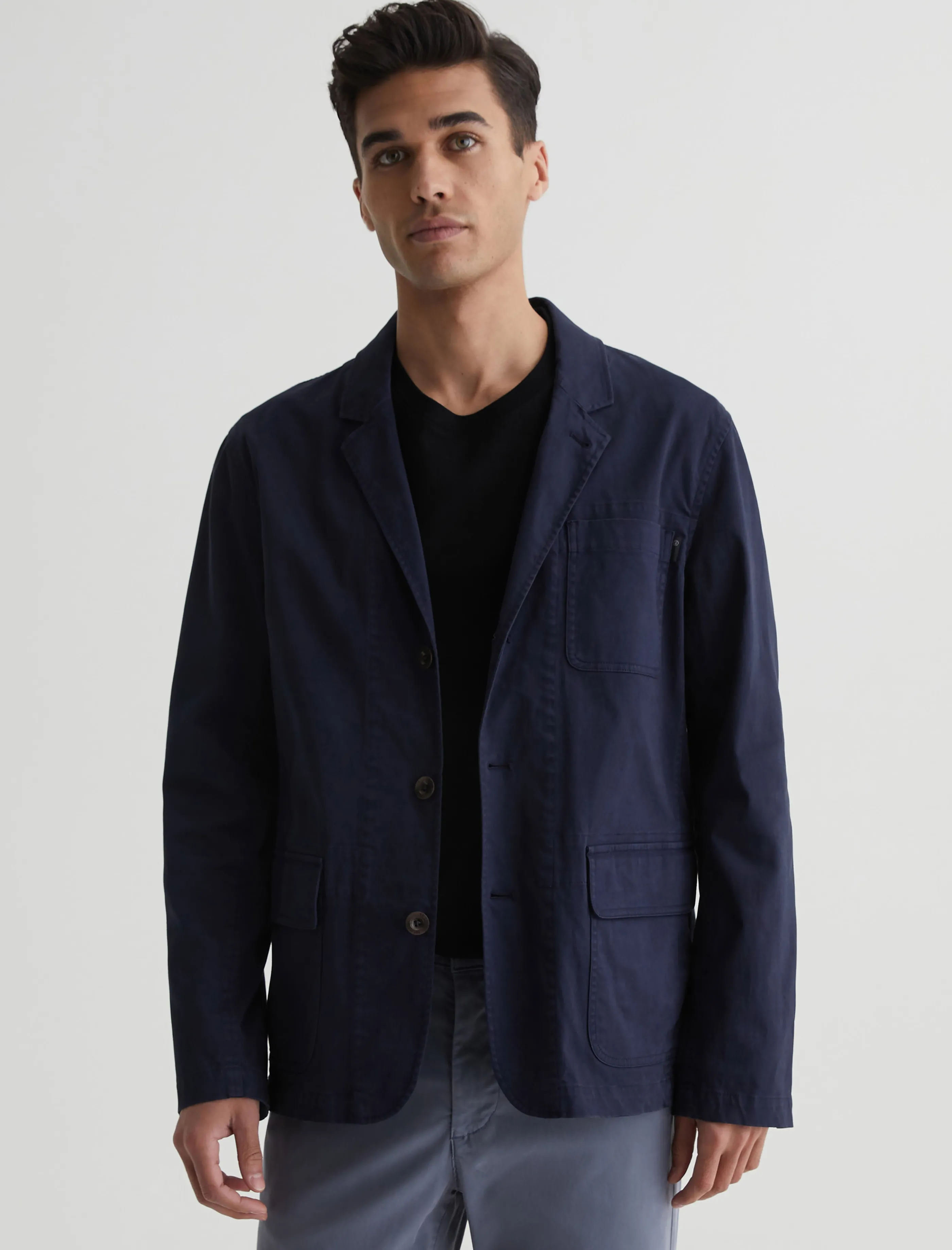 AG Jeans Landon Blazer Sulfur Deep Navy Sale