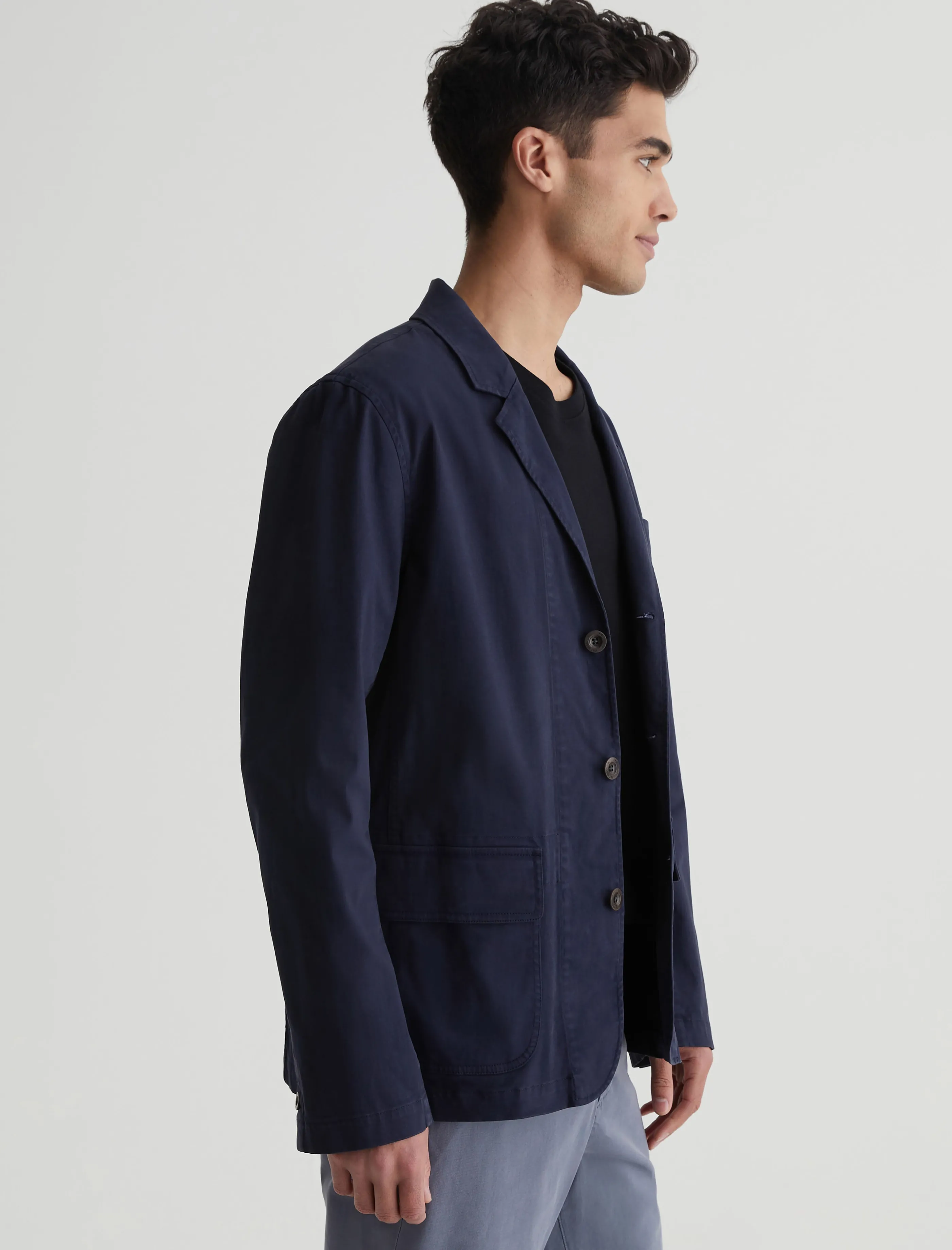 AG Jeans Landon Blazer Sulfur Deep Navy Sale