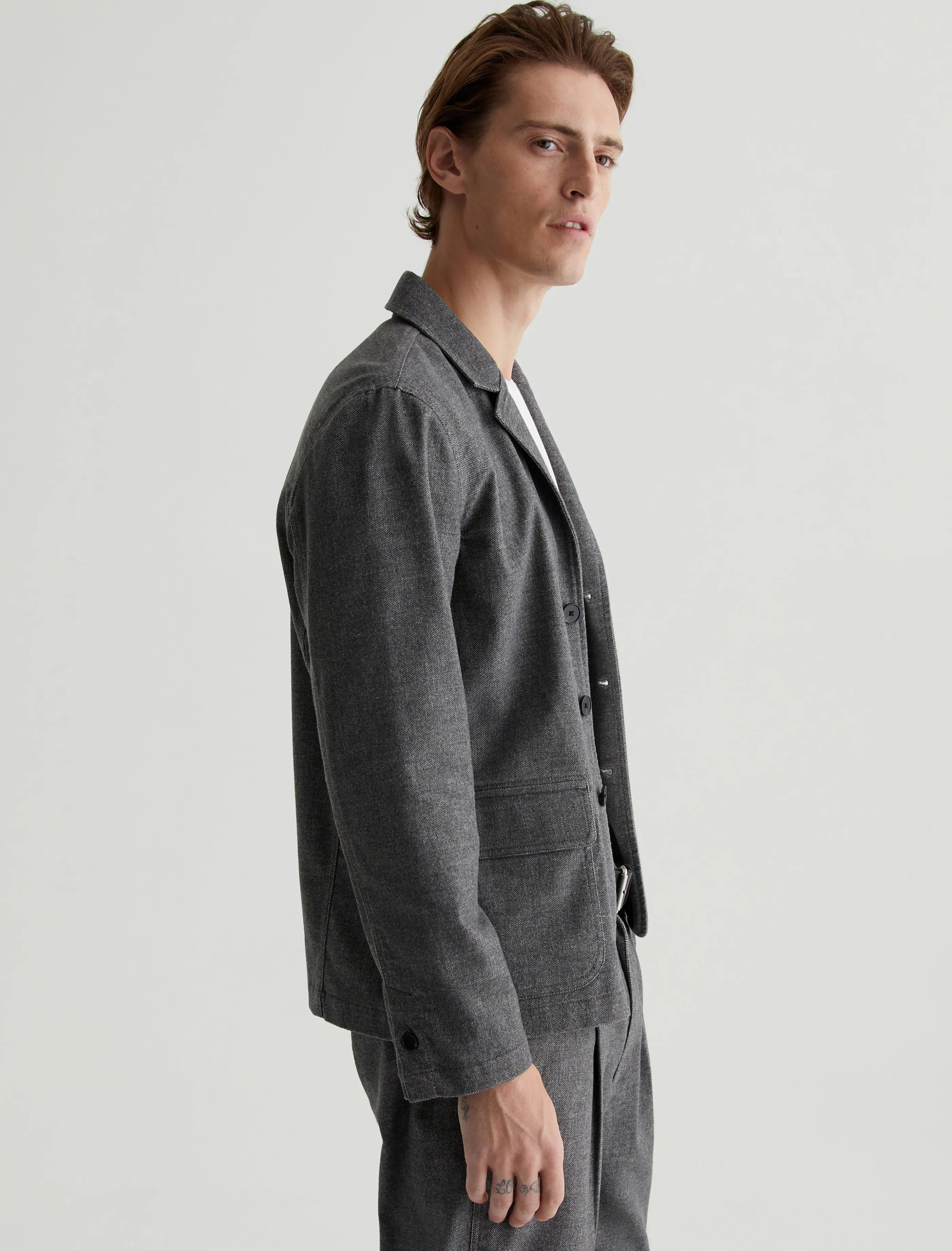 AG Jeans Landon Blazer Static Grey Cheap