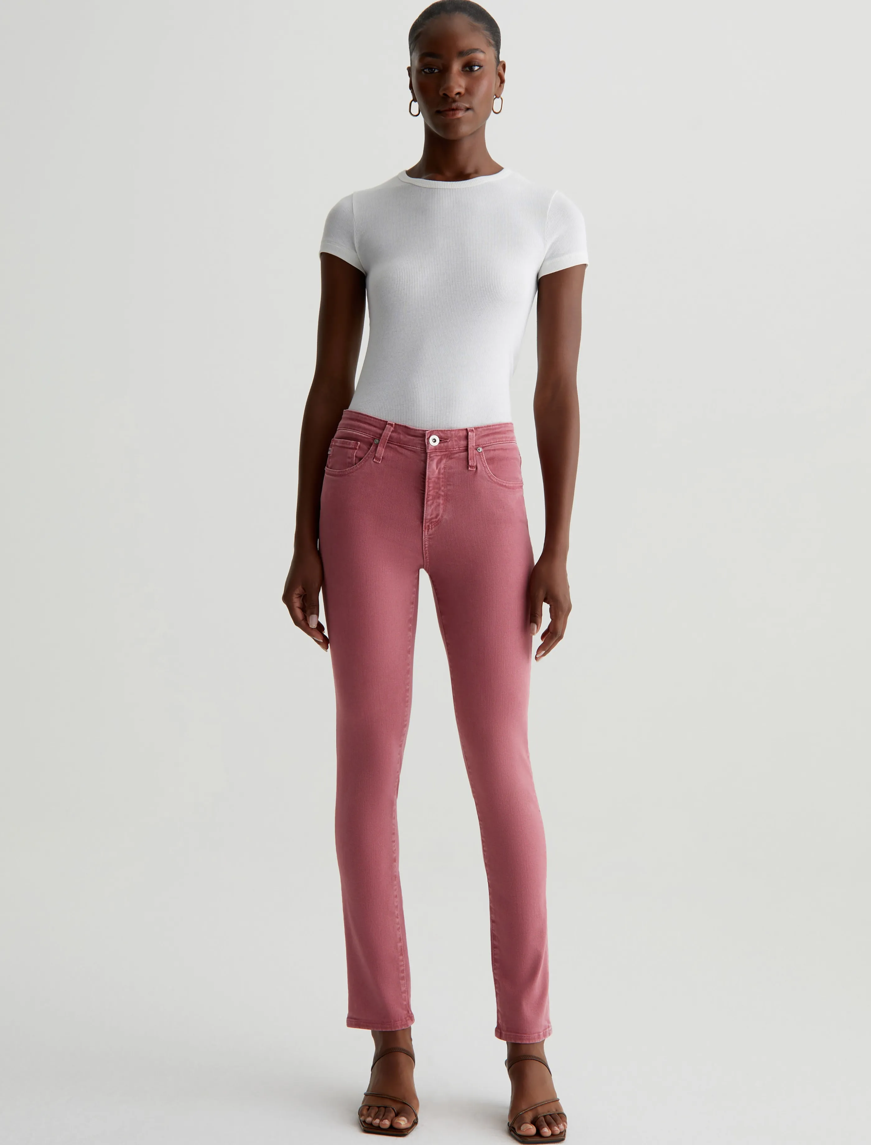 AG Jeans Prima Ankle Sulfur Palermo Rose Cheap