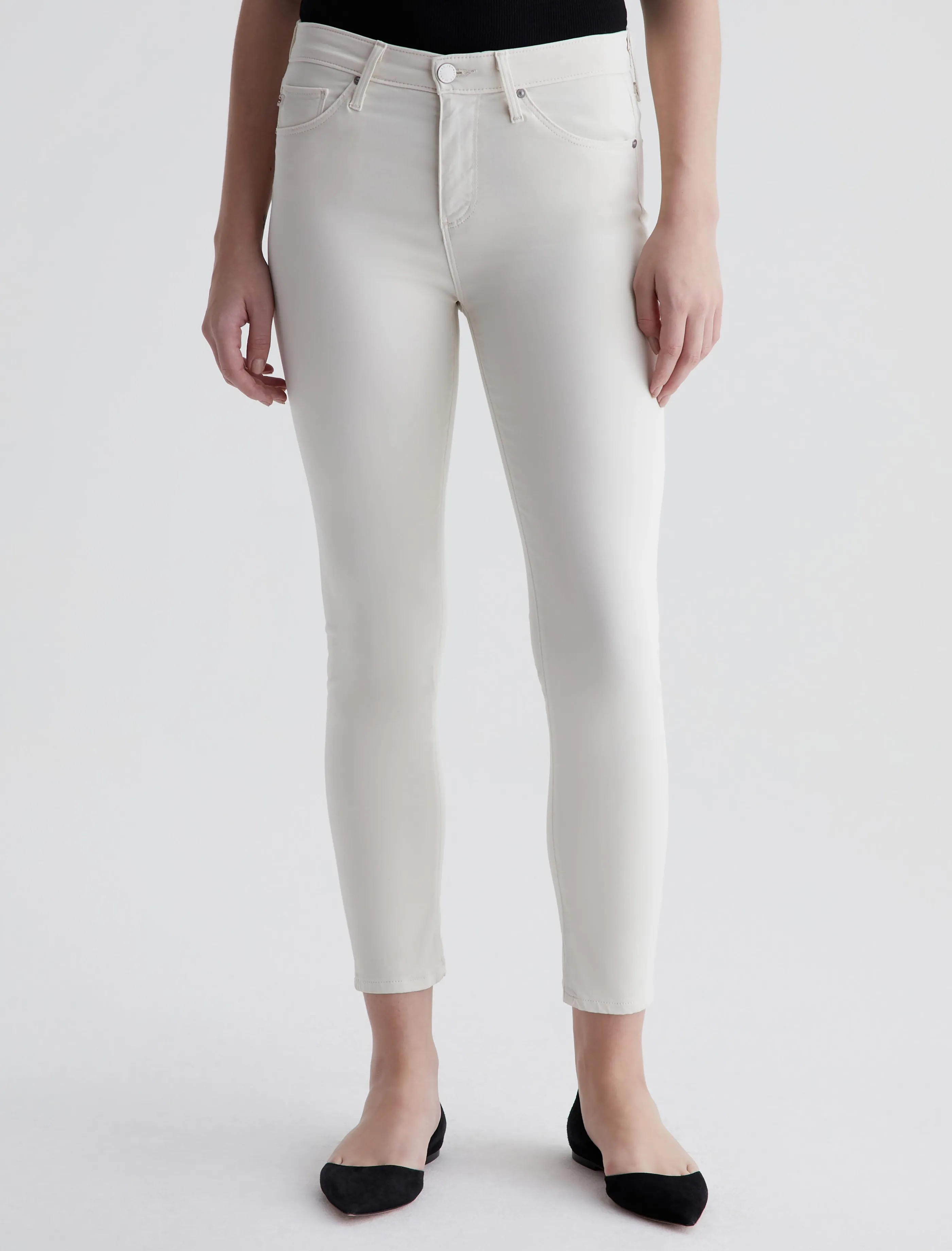 AG Jeans Prima Crop Ivory Dust Fashion