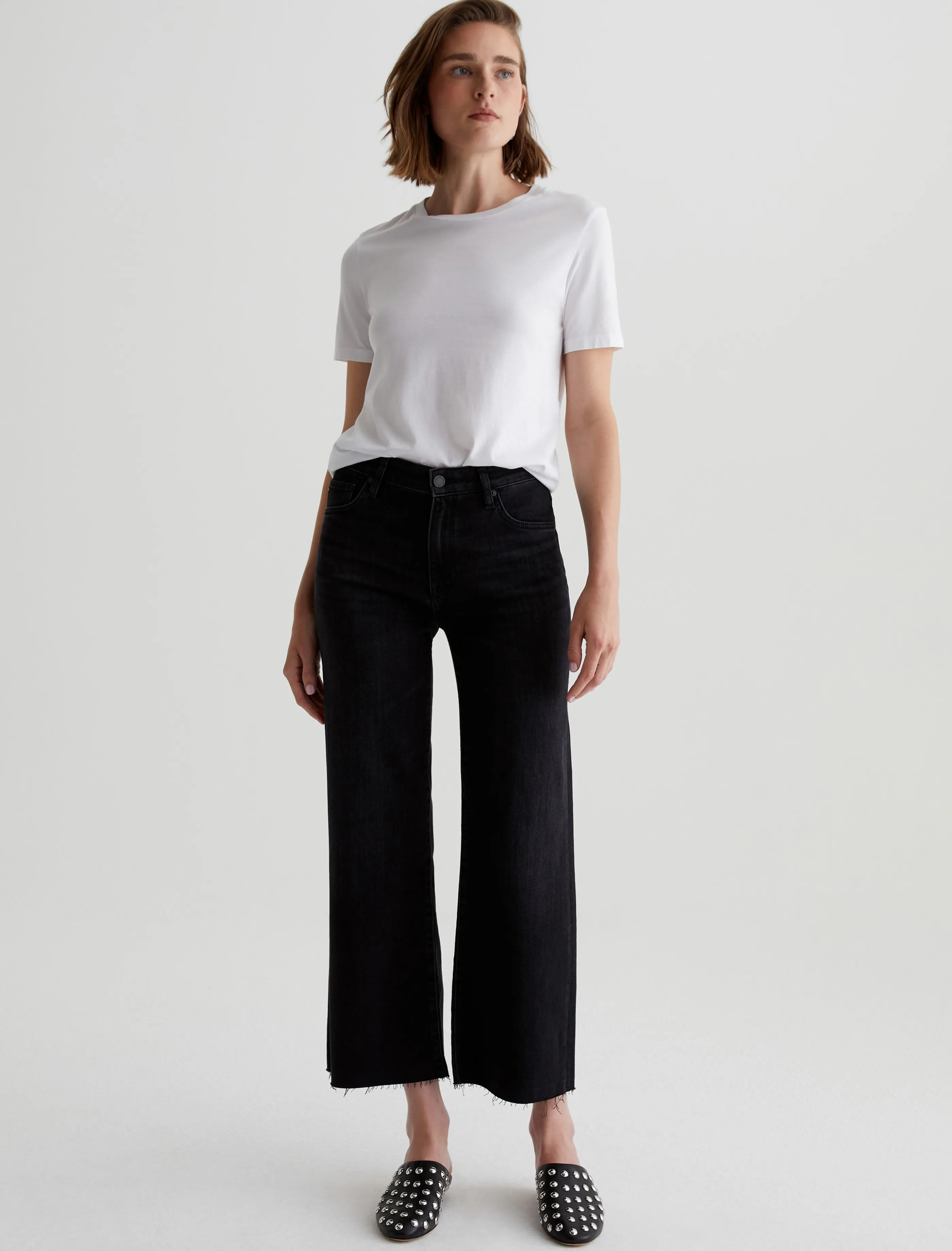 AG Jeans Saige Wide Leg Crop Glasgow Clearance