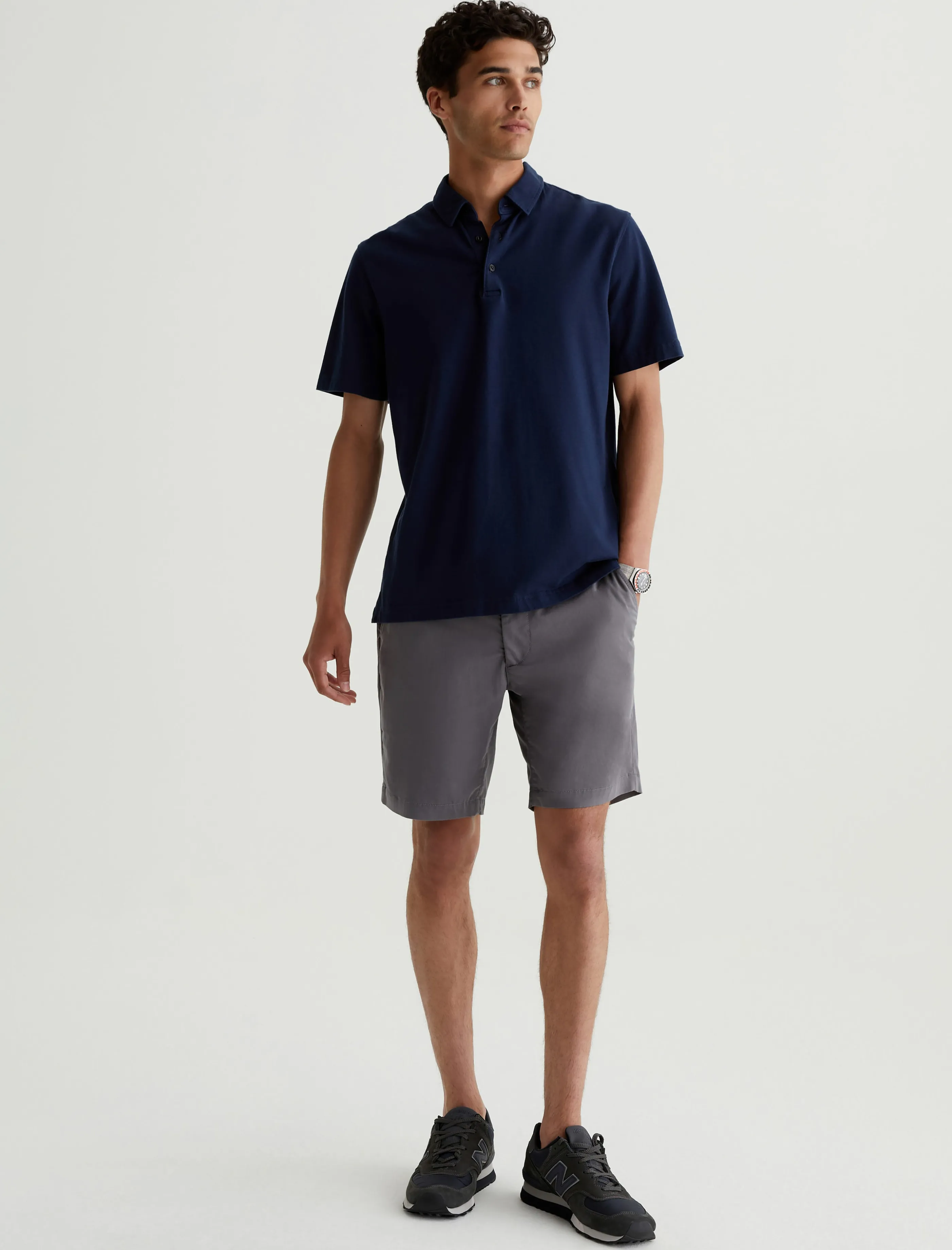 AG Jeans Wanderer Commuter Performance Short Folkestone Grey Flash Sale