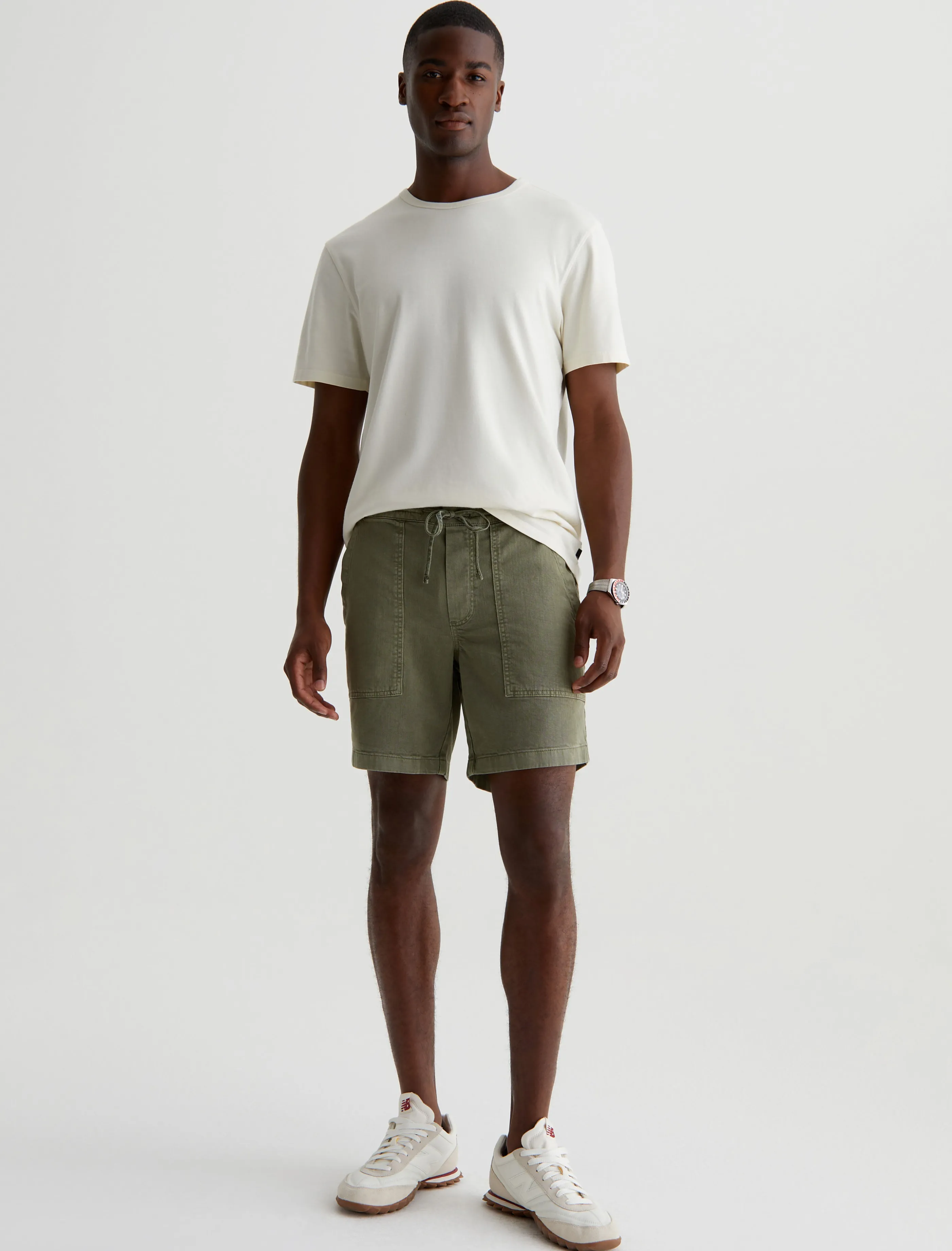 AG Jeans Wells Drawstring Short Sulfur Sea Moss Shop